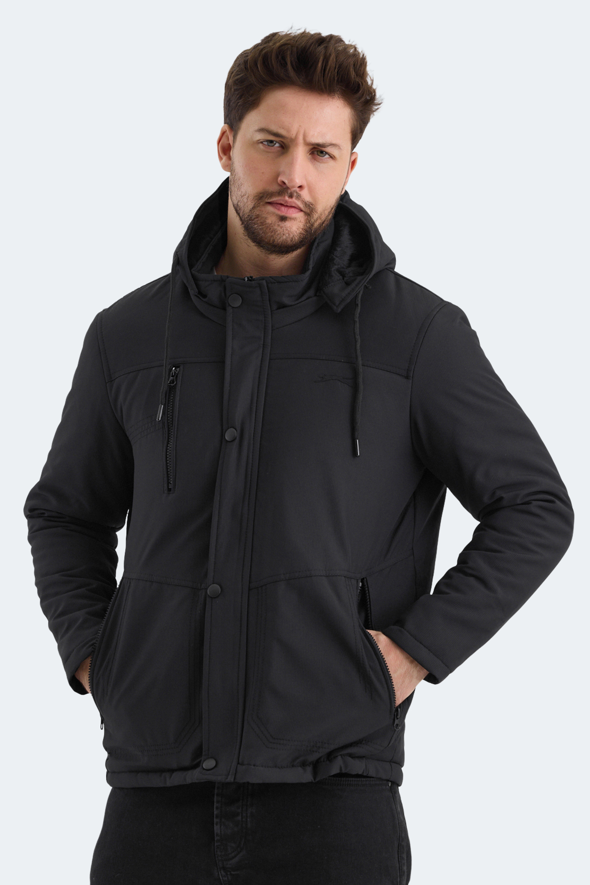 SLAZENGER HEAVEN Erkek Mont Kaban Siyah