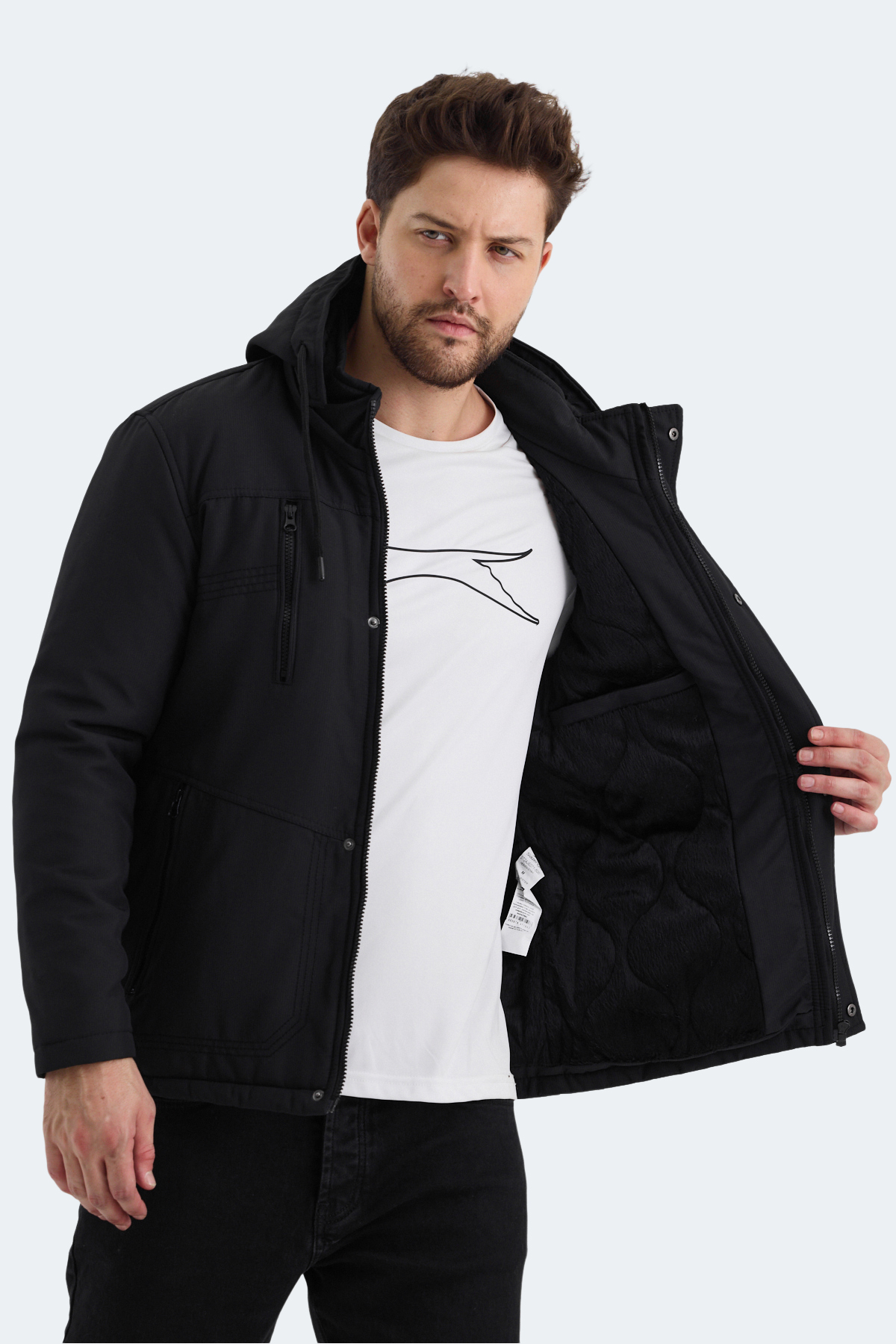 SLAZENGER HEAVEN Erkek Mont Kaban Siyah görsel 6