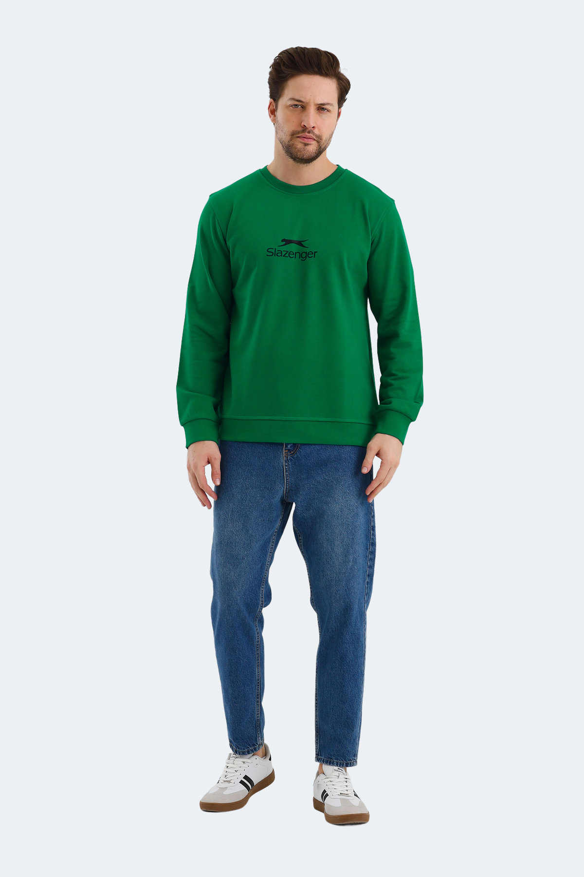 SLAZENGER ORTWIN Erkek Yeşil Sweatshirt görsel 7