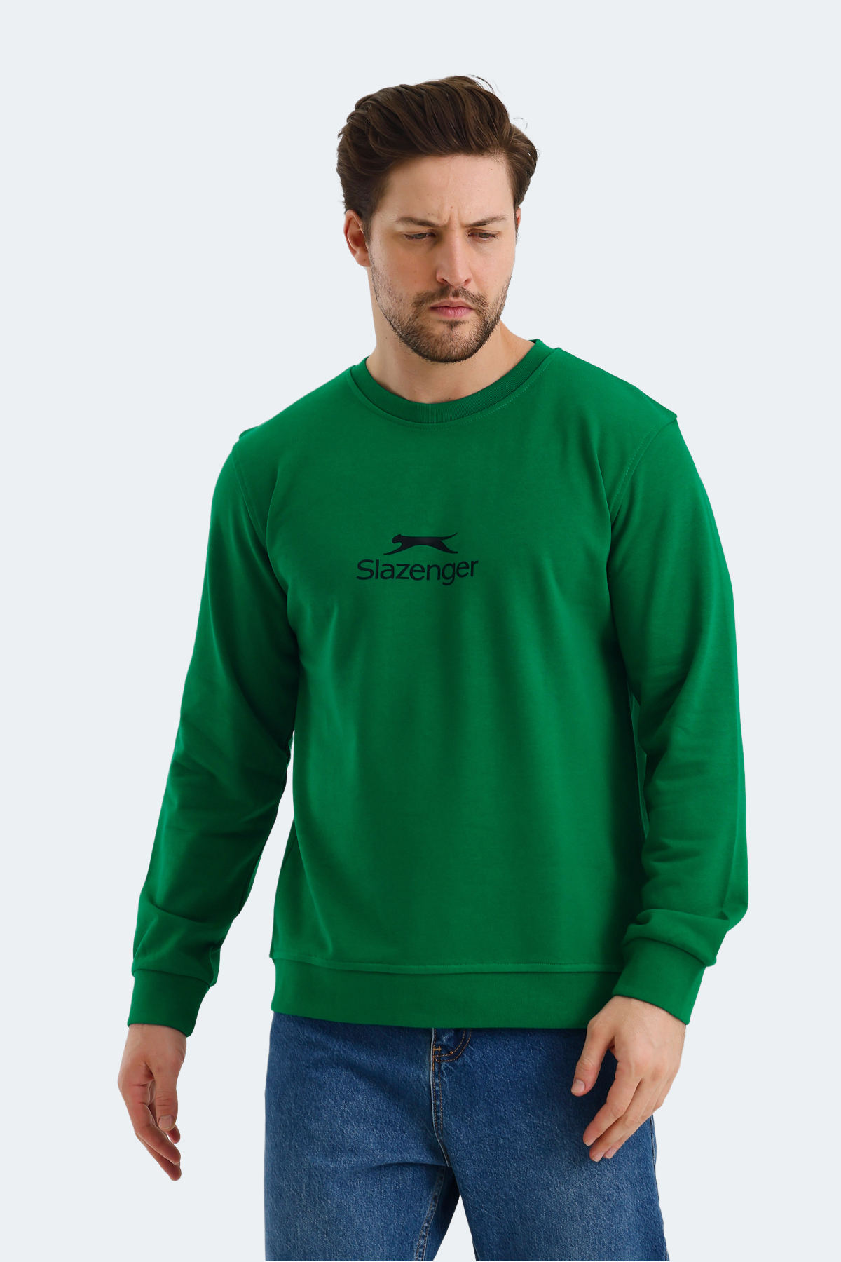 SLAZENGER ORTWIN Erkek Yeşil Sweatshirt