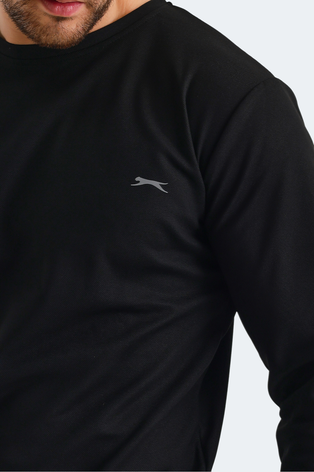 SLAZENGER KINGDOM IN Erkek Siyah Eşofman Takımı görsel 4