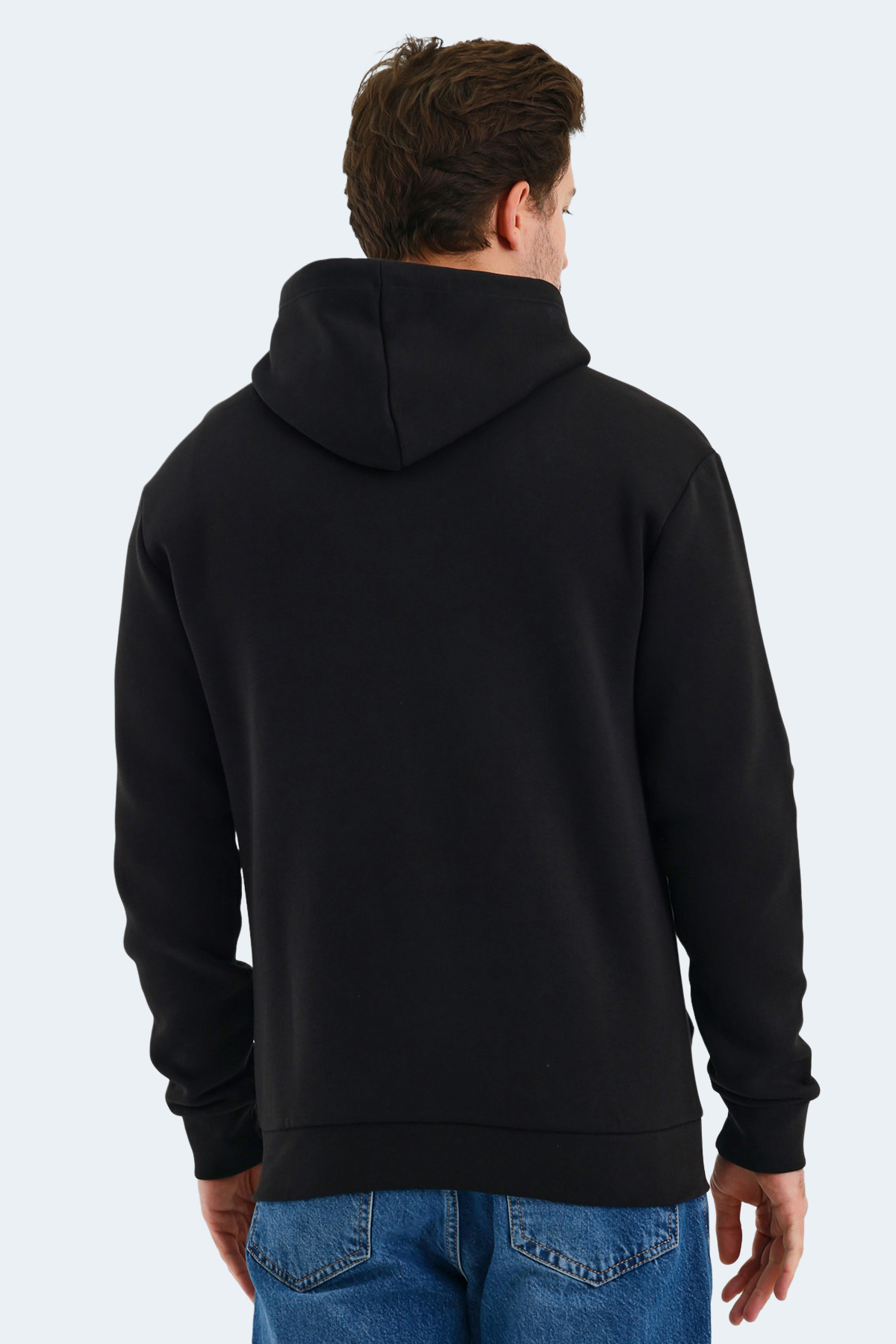 SLAZENGER VONDA Erkek Fermuarlı Sweatshirt Hırka Siyah görsel 2