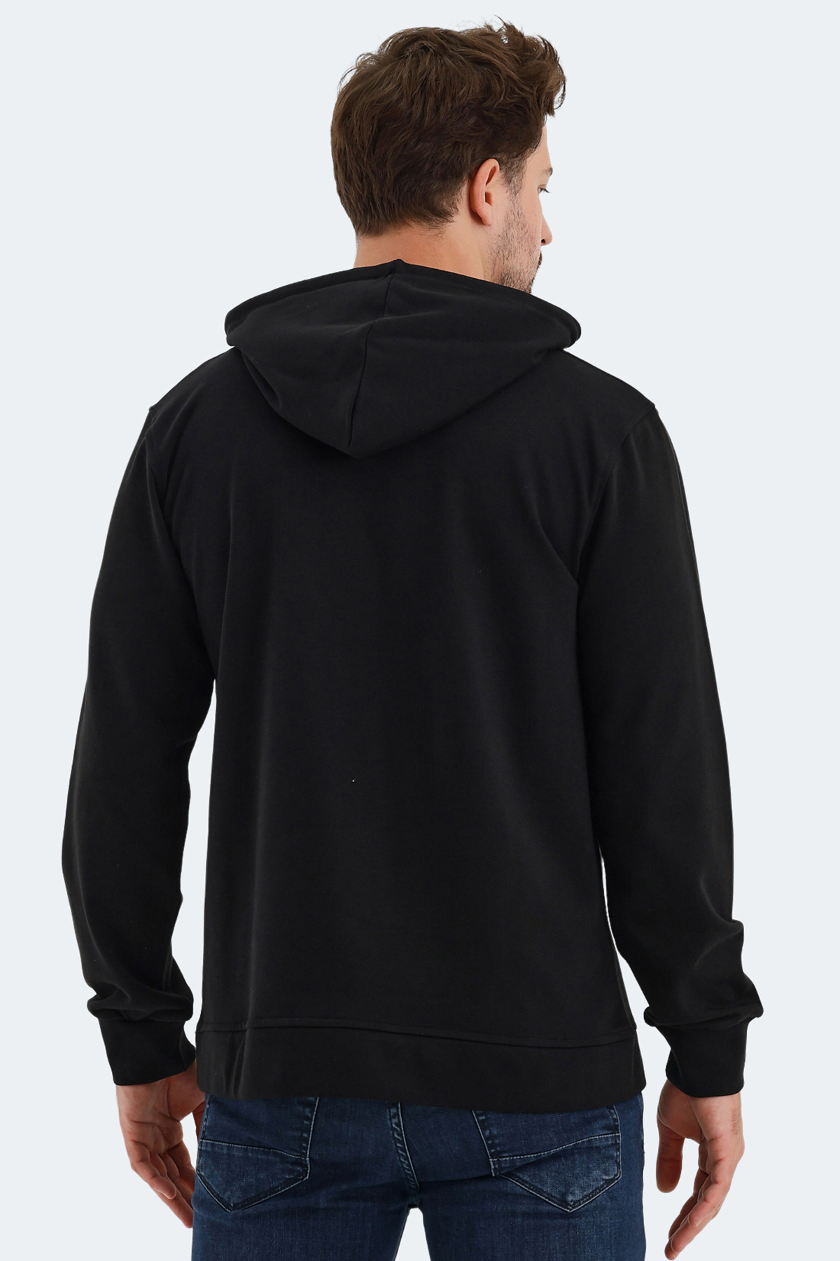 SLAZENGER ONCA Erkek Kapüşonlu Sweatshirt Hoodie Siyah görsel 2