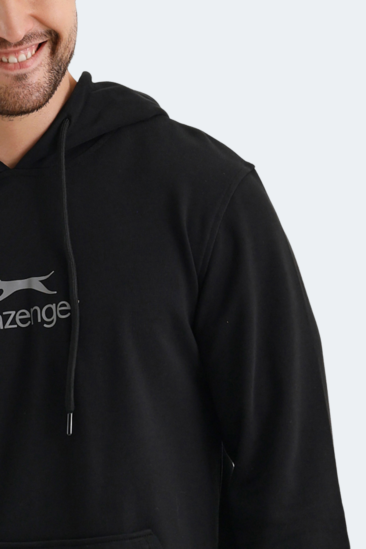 SLAZENGER ONCA Erkek Kapüşonlu Sweatshirt Hoodie Siyah görsel 5