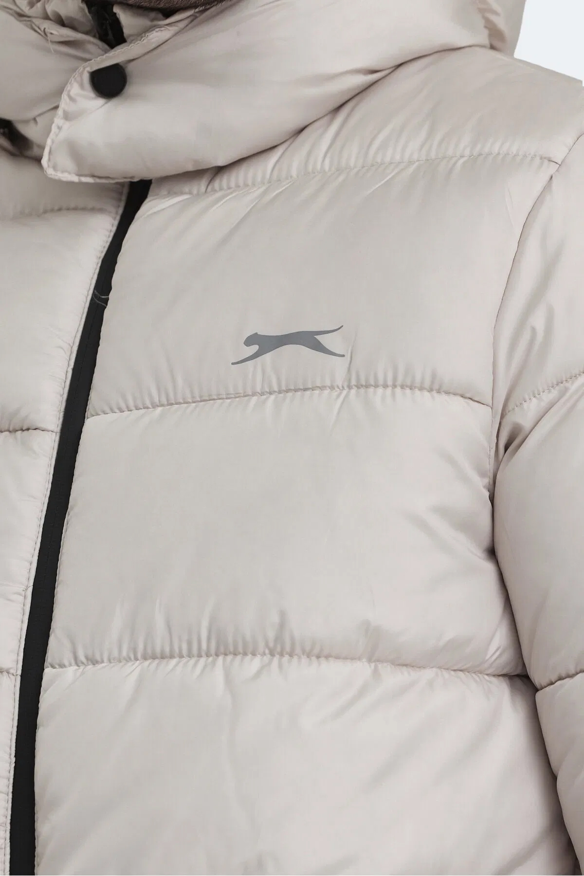 SLAZENGER GANEA Erkek Mont Büyük Beden Şişme Mont Bej görsel 4