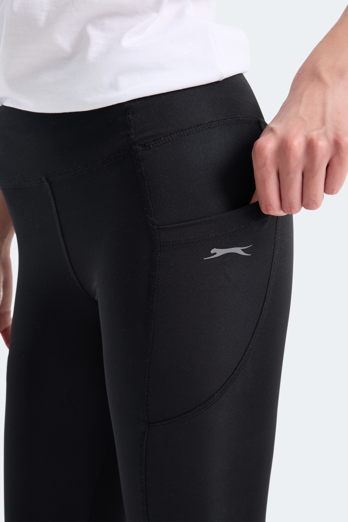 SLAZENGER VERITY Kadın Siyah Tayt görsel 5