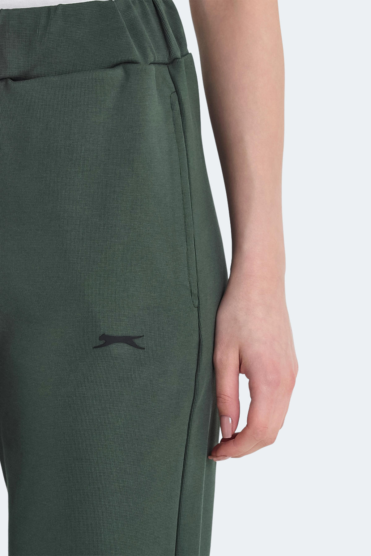 SLAZENGER VETERAN RBN Kadın Cepli Haki Eşofman Altı görsel 6