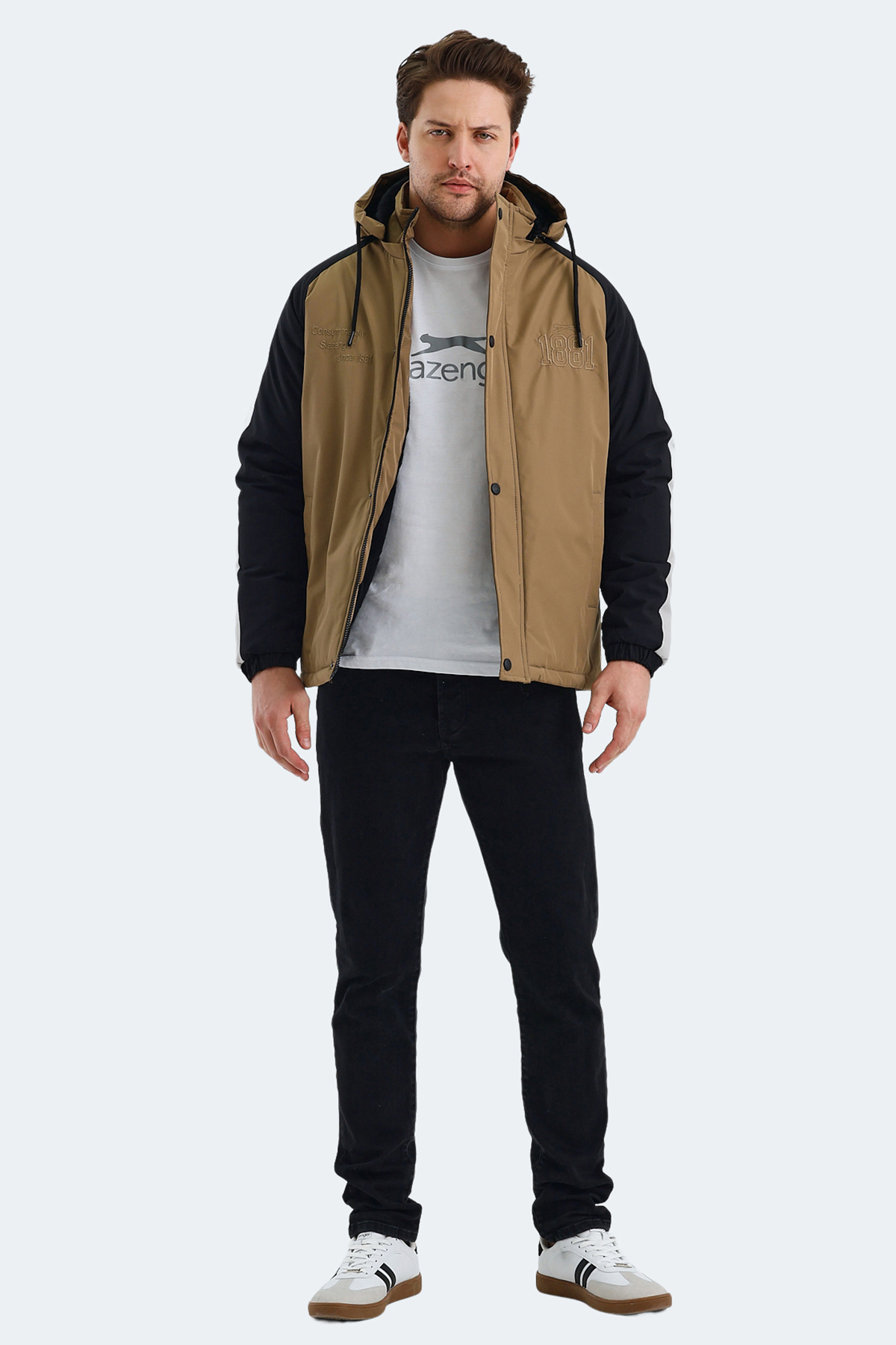 SLAZENGER HINOX Erkek Mont Kaban Bej görsel 7
