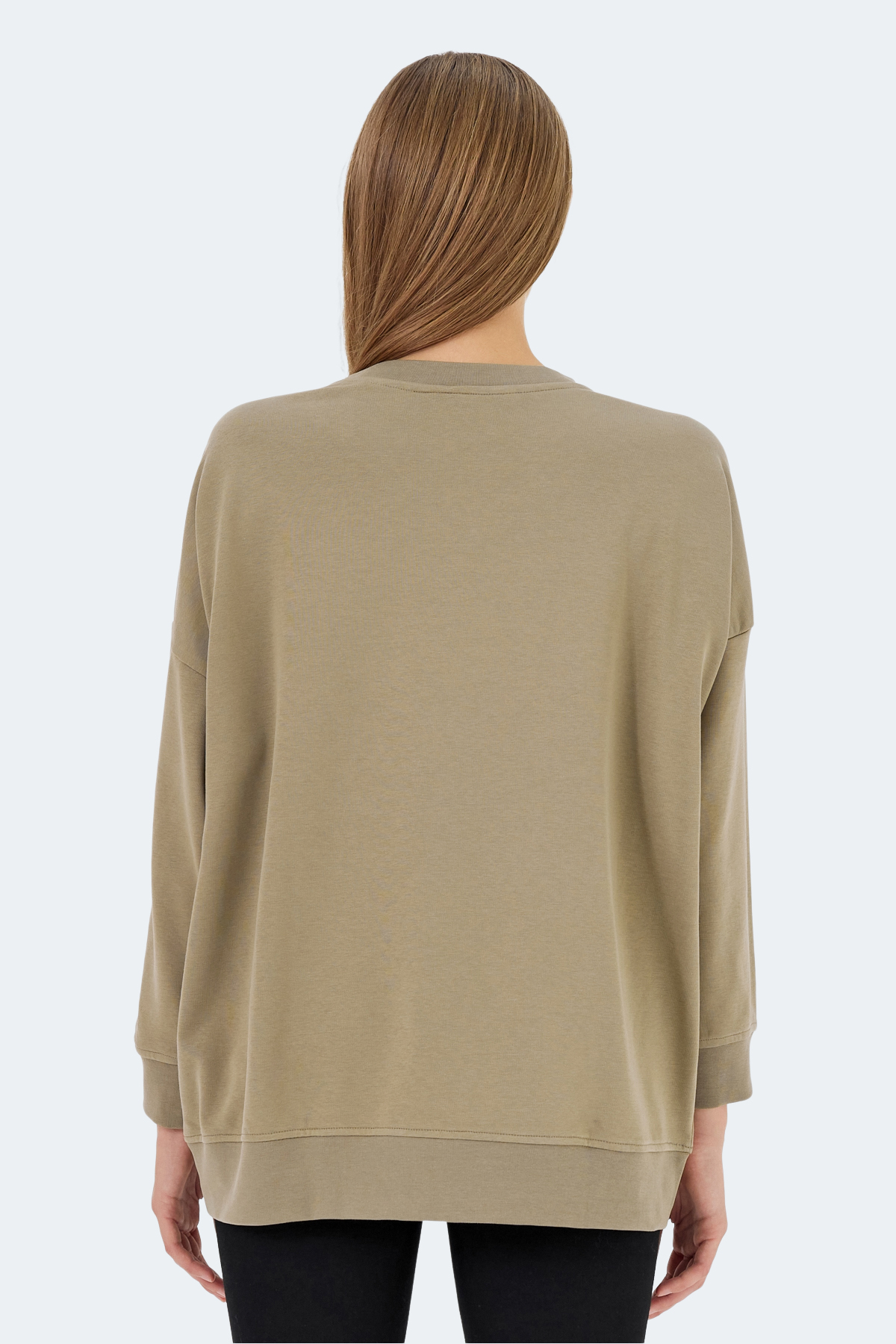 SLAZENGER VIKENTI SW Kadın Koyu Yeşil Sweatshirt görsel 2