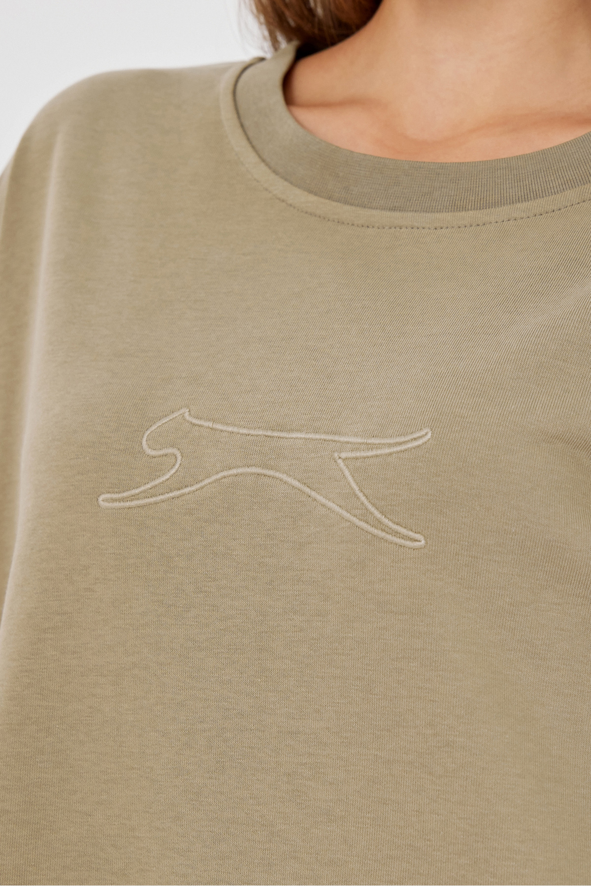 SLAZENGER VIKENTI SW Kadın Koyu Yeşil Sweatshirt görsel 6