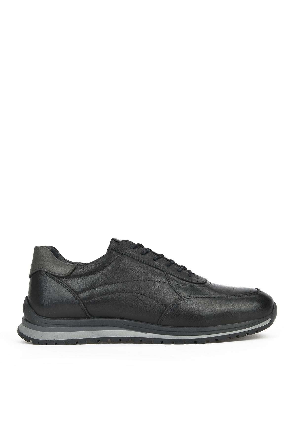 Ziya Ayakkabı Erkek Hakiki Deri Sneaker 1331002Z415 Siyah