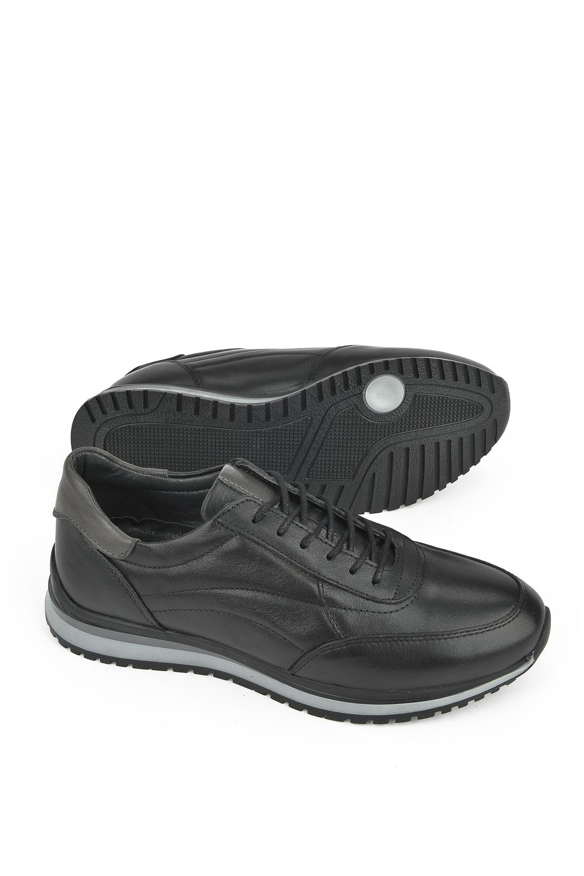 Ziya Ayakkabı Erkek Hakiki Deri Sneaker 1331002Z415 Siyah görsel 4