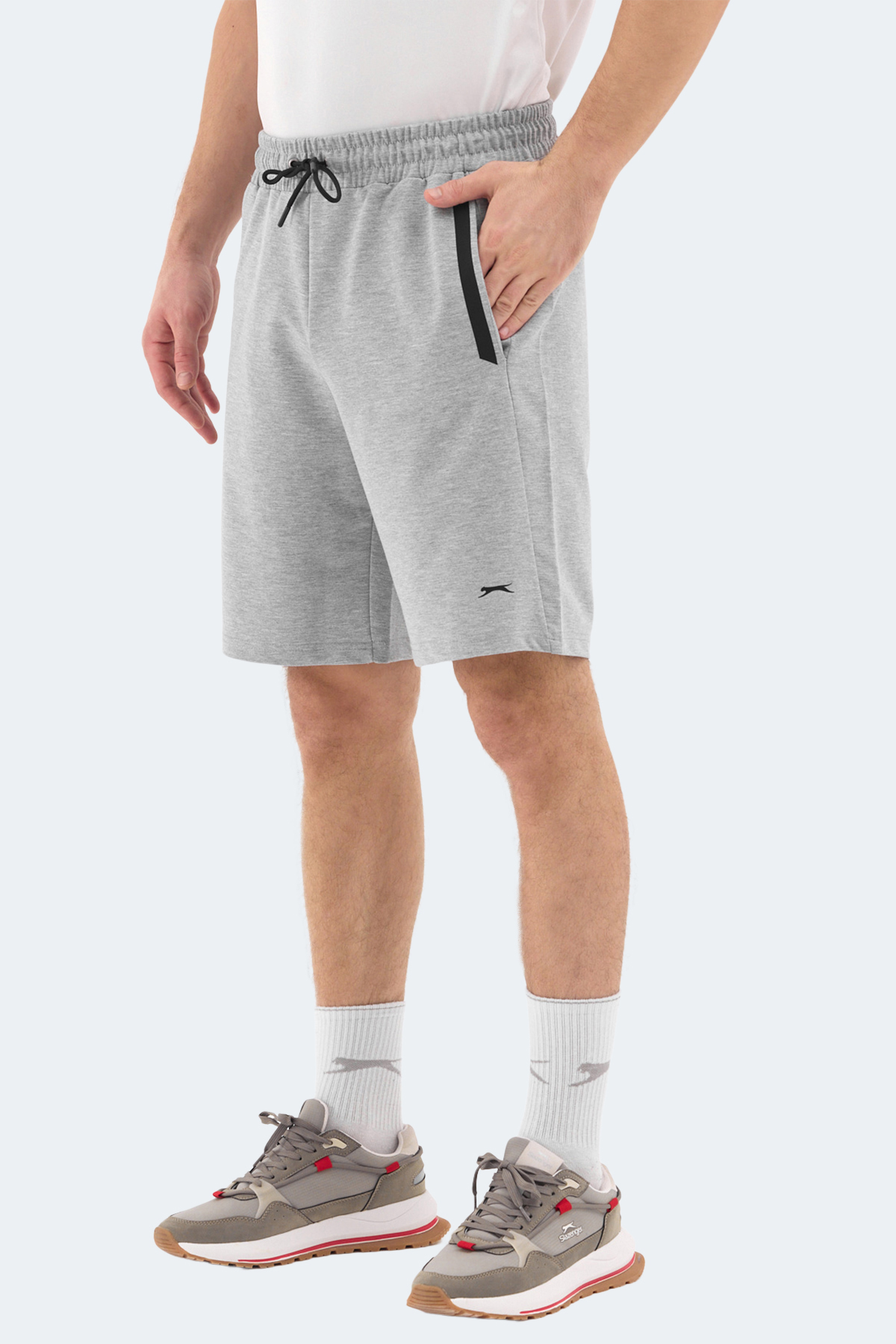 SLAZENGER RAYAN Erkek Cepli Gri Şort