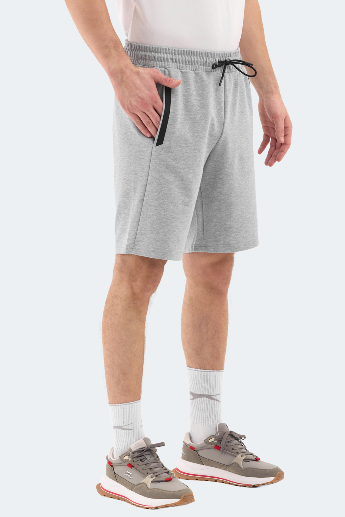 SLAZENGER RAYAN Erkek Cepli Gri Şort görsel 3