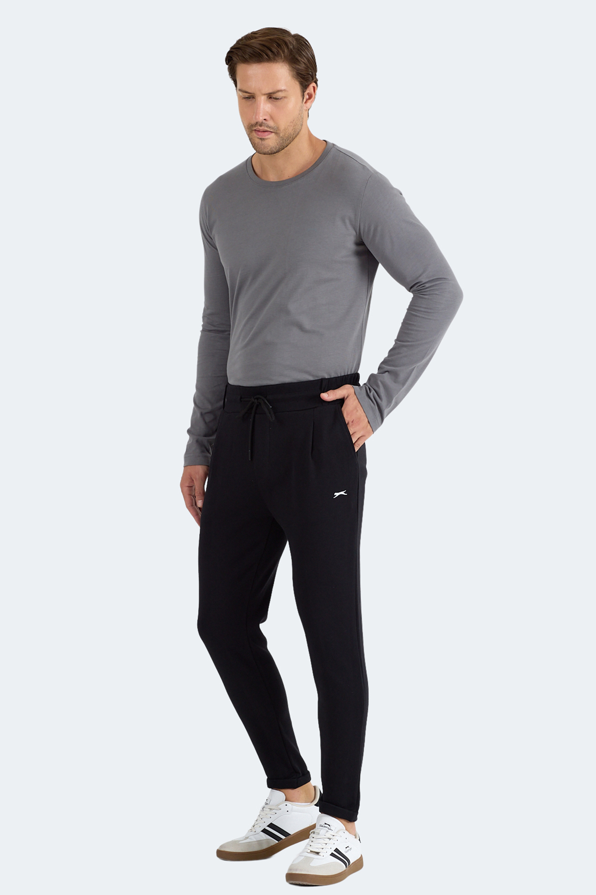 SLAZENGER FLORA Erkek Siyah Eşofman Altı görsel 2