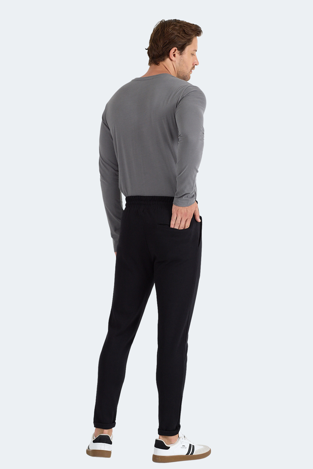 SLAZENGER FLORA Erkek Siyah Eşofman Altı görsel 5