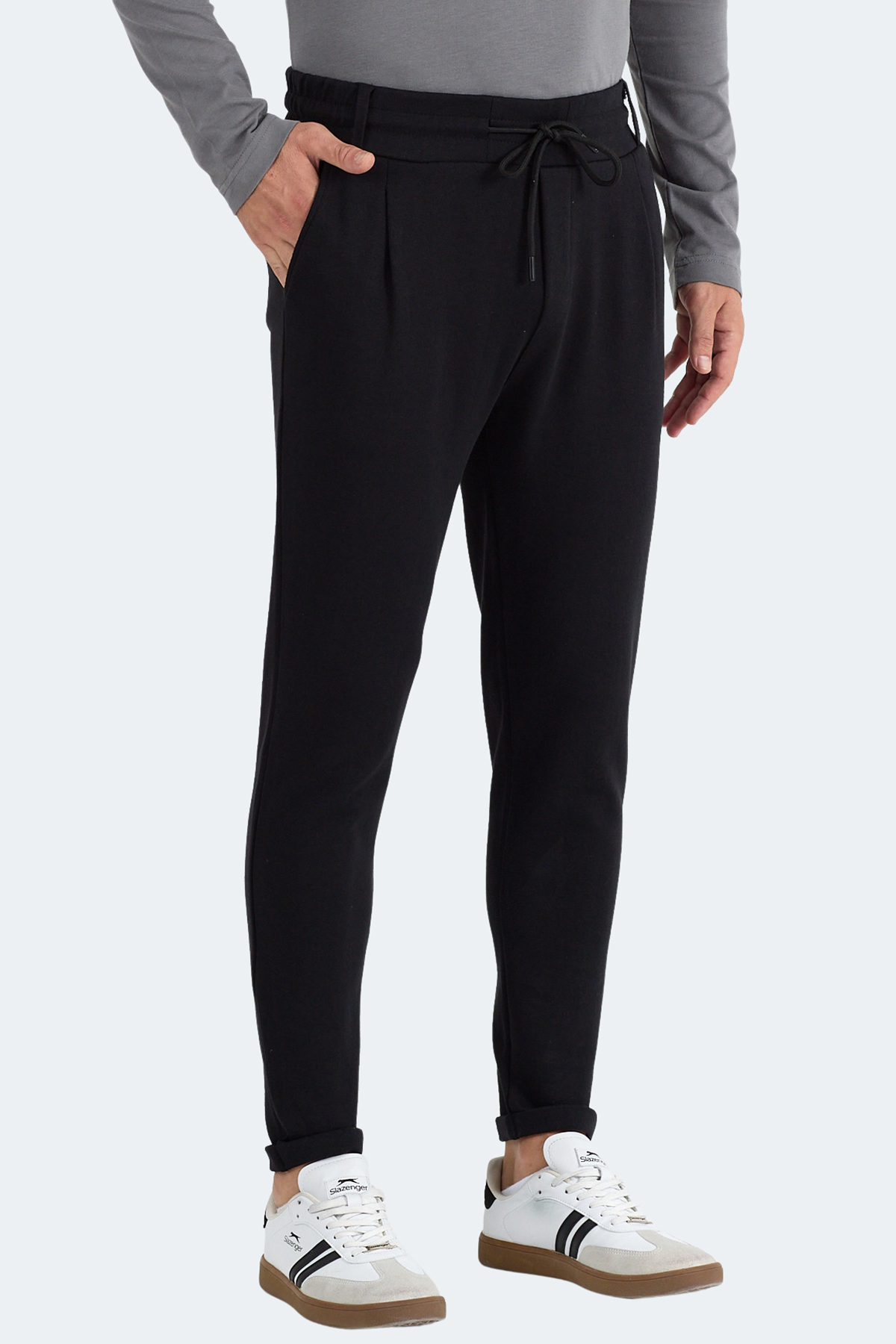 SLAZENGER FLORA Erkek Siyah Eşofman Altı görsel 7