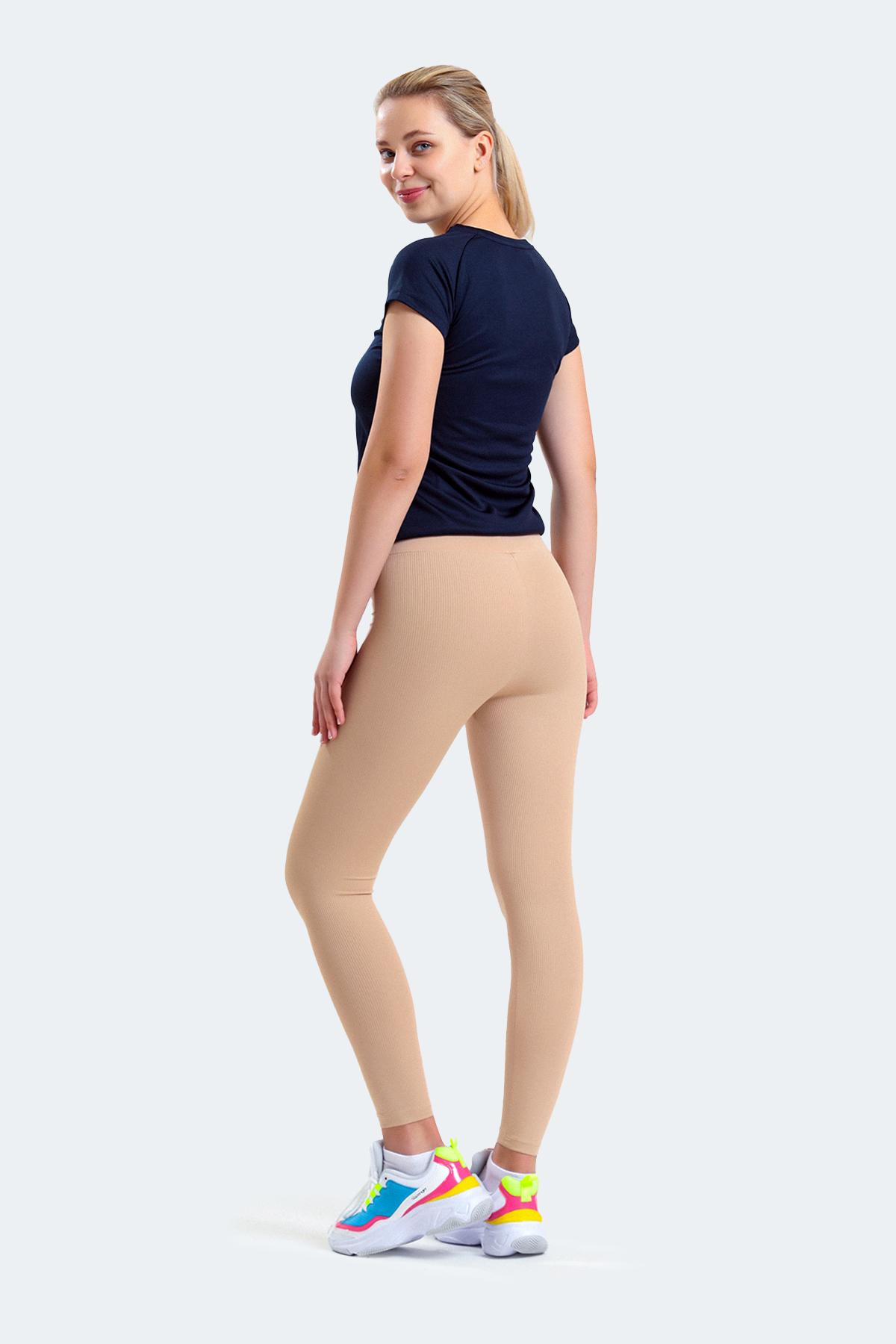 SLAZENGER KIMBALL KTN Kadın Tayt Bej görsel 4