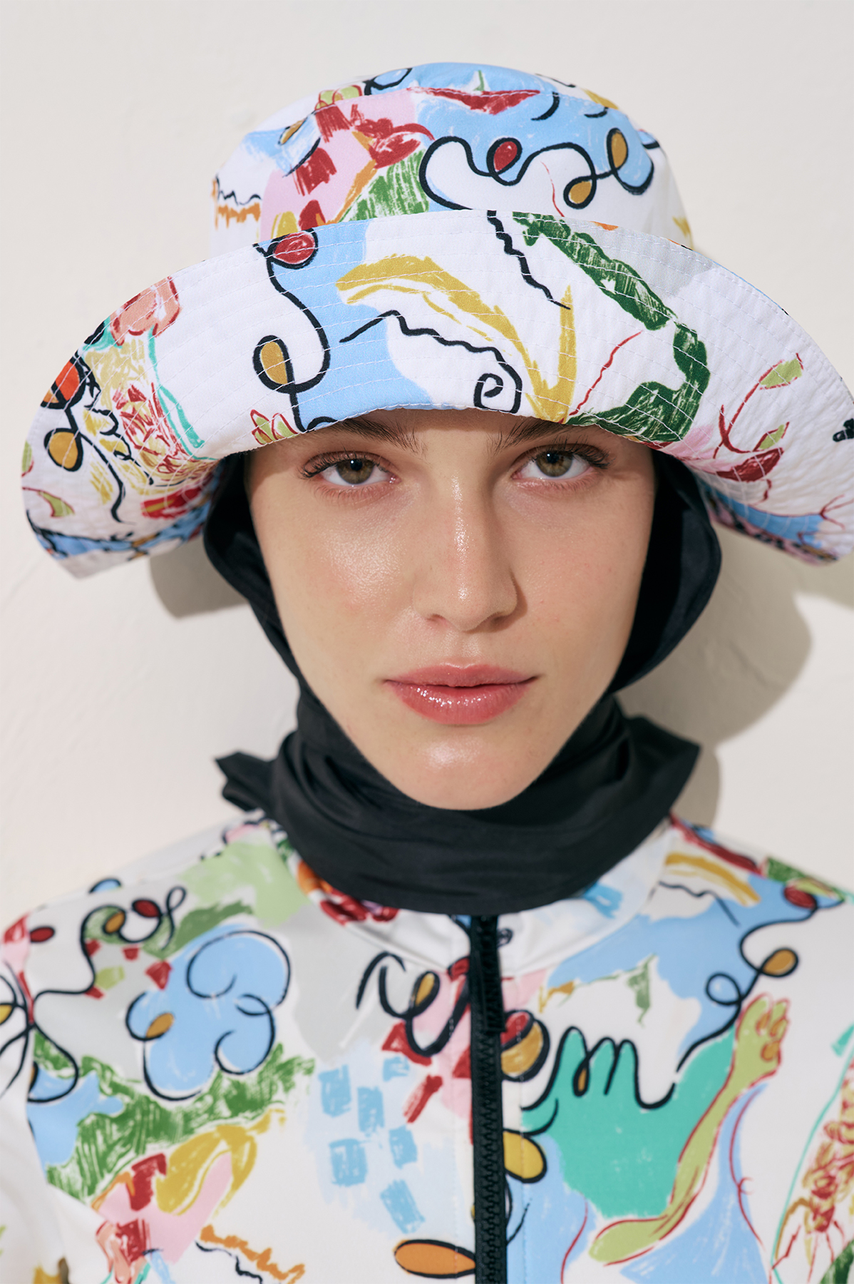 Manuka Eşarp Detaylı Bucket Şapka Summer görsel 6