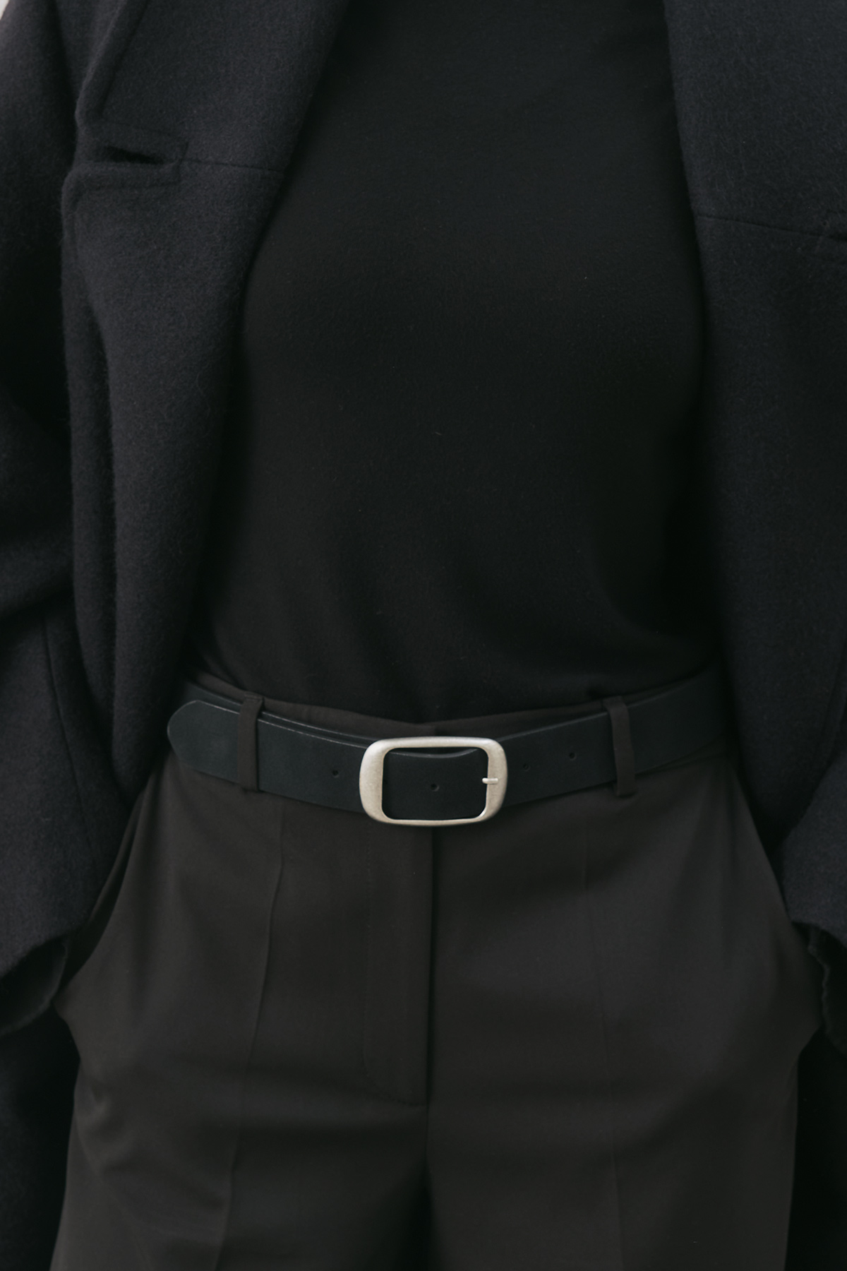 Manuka Süet Görünümlü Tokalı Kemer Siyah