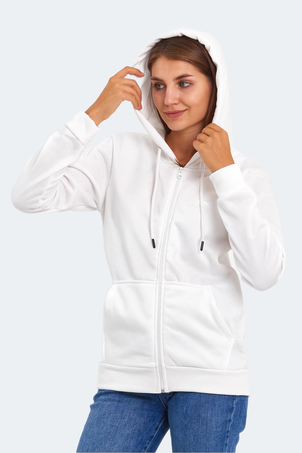 SLAZENGER KATYA Kadın Sweatshirt Beyaz