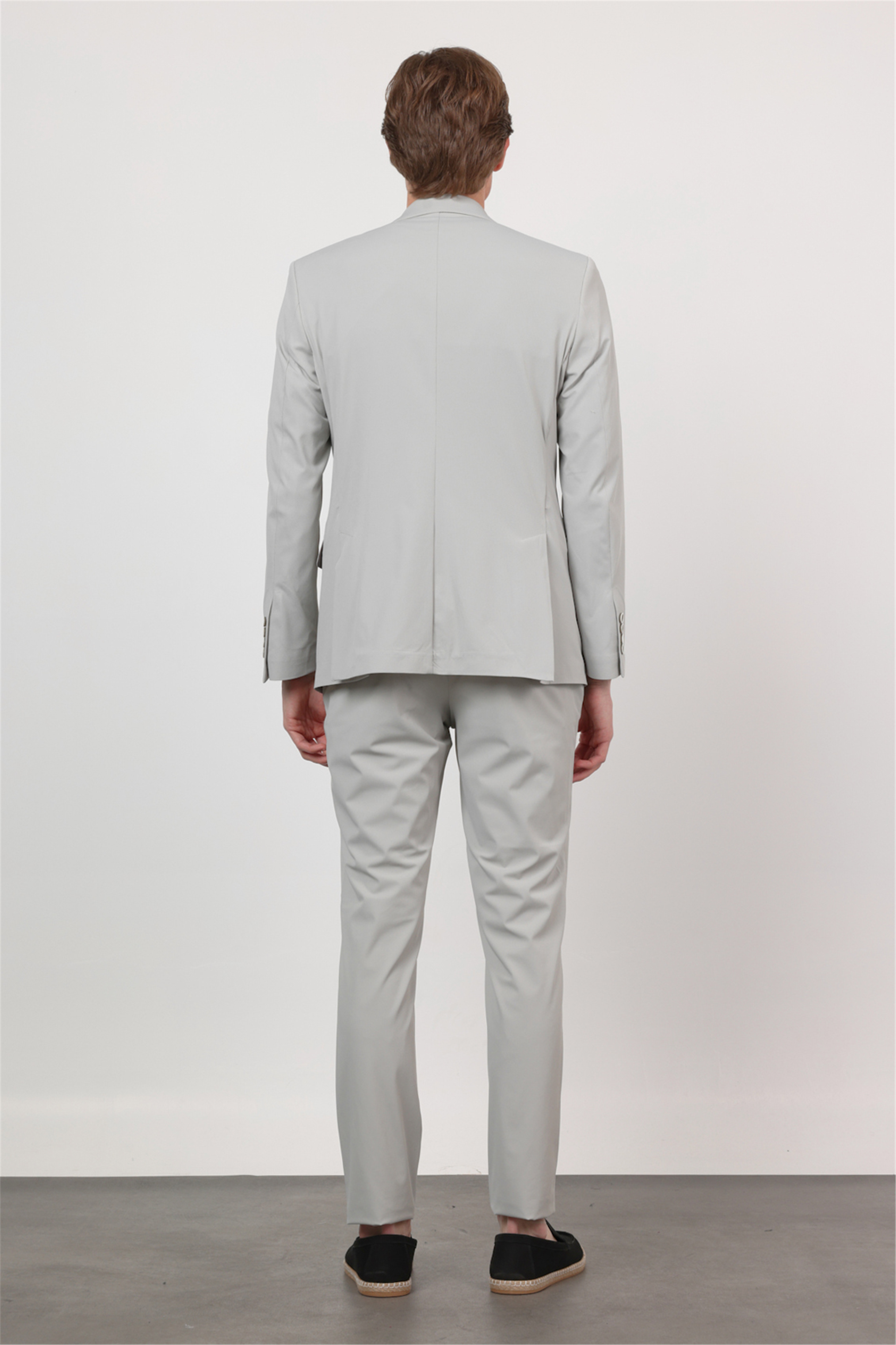İMZA Taş Kendinden Desenli Mono Yaka 6 Drop Slim Fit Takım Elbise 1001260162 görsel 5