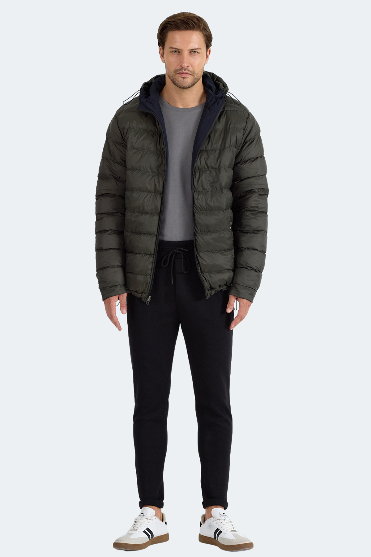 SLAZENGER BRELIS Erkek Şişme Mont Kaban Lacivert görsel 8