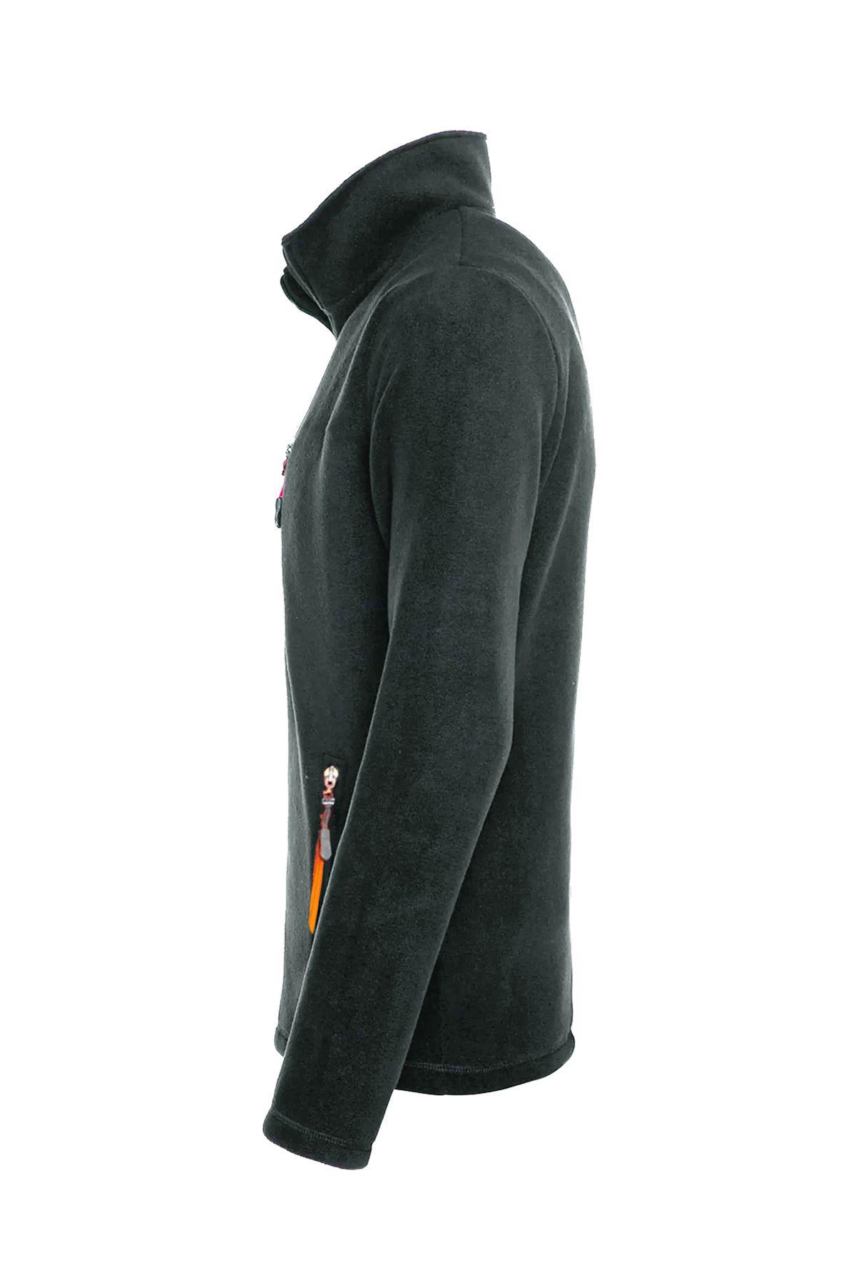 Genius Store Polar Tam 3 Cepli Outdoor Polar Erkek Fermuarlı Sweatshirt Hırka görsel 3