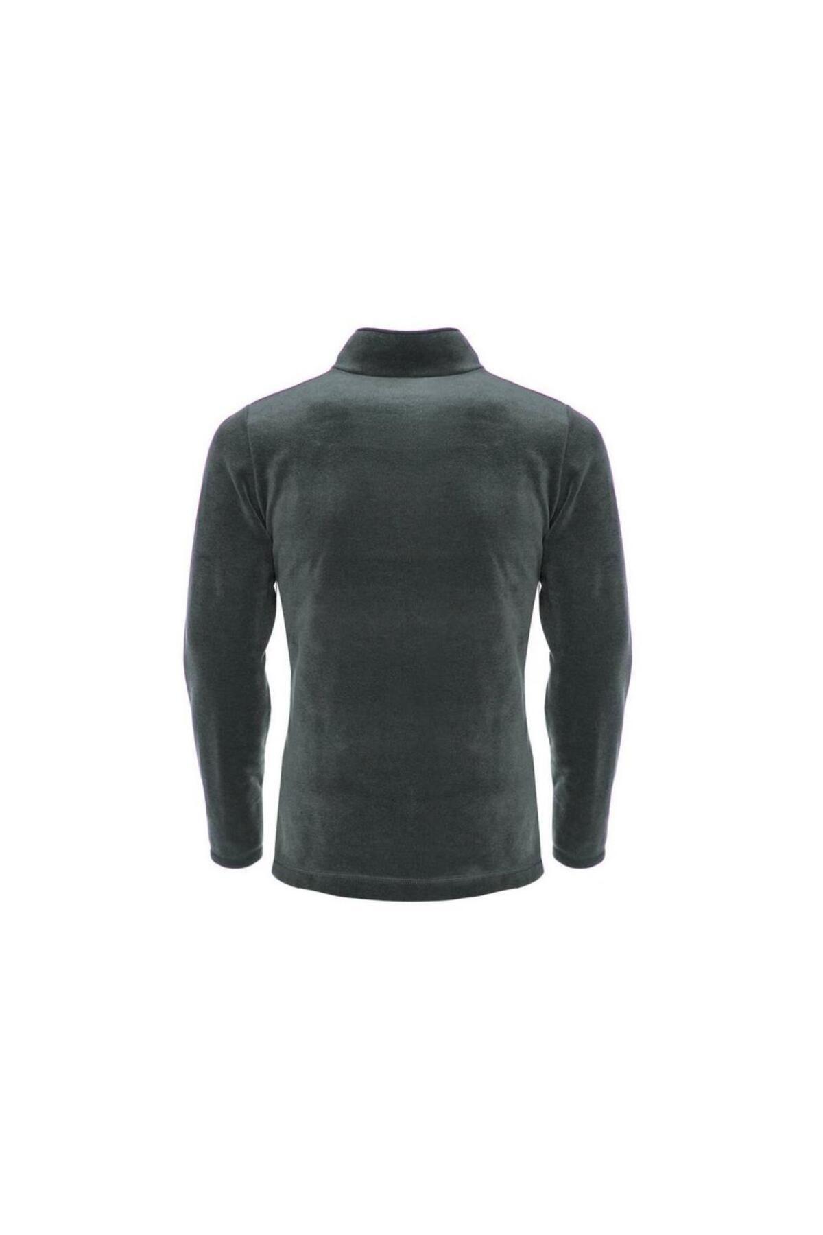 Genius Store Polar Tam 3 Cepli Outdoor Polar Erkek Fermuarlı Sweatshirt Hırka görsel 4