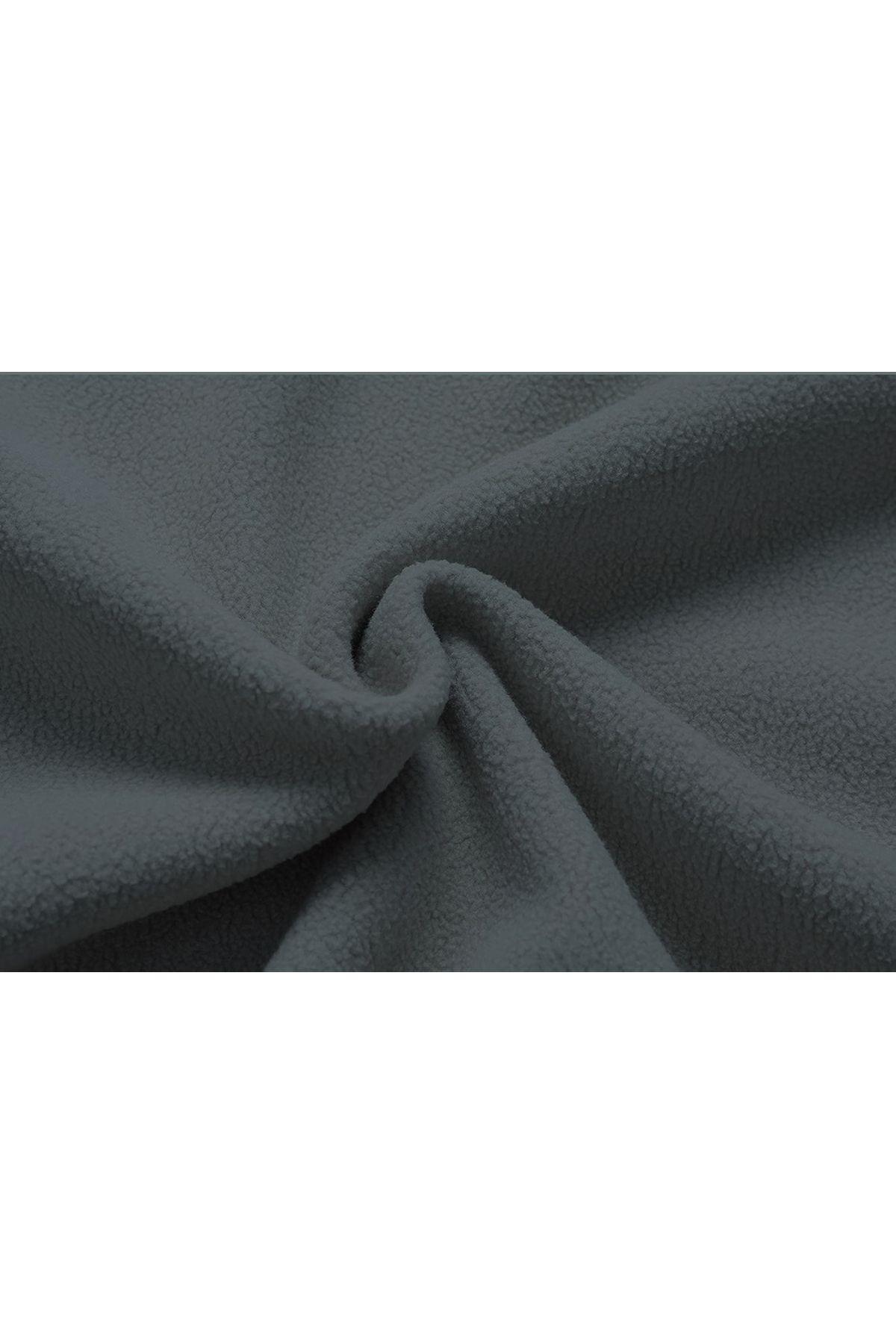 Genius Store Polar Tam 3 Cepli Outdoor Polar Erkek Fermuarlı Sweatshirt Hırka görsel 5