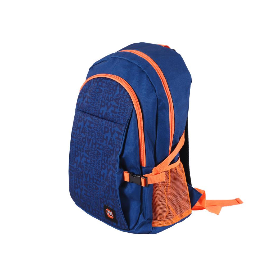 Biggdesign Moods Up Happy Su Geçirmez Kumaşlı 15.6 inç Laptop Uyumlu Okul Sırt Çantası Lacivert görsel 2