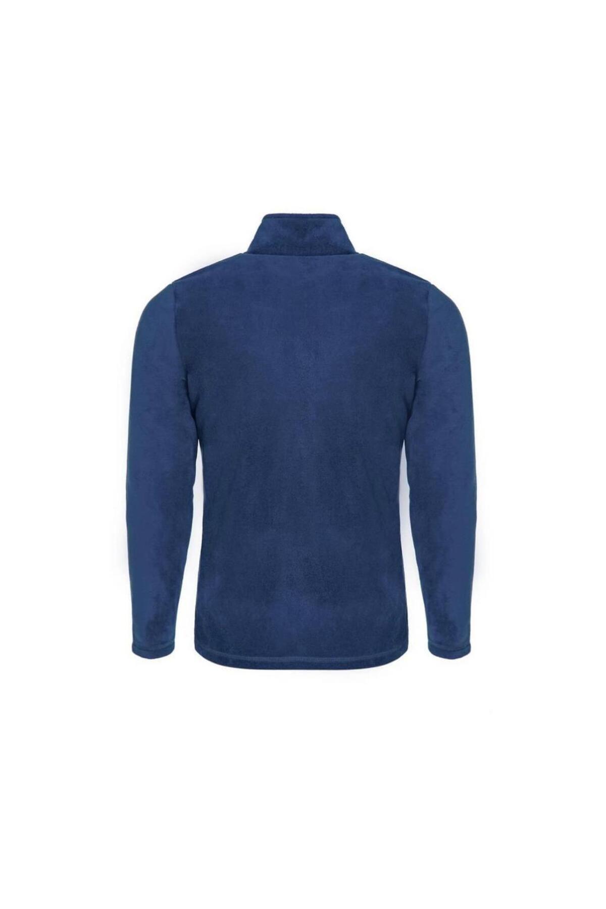 Genius Store Polar Tam 3 Cepli Outdoor Polar Erkek Fermuarlı Sweatshirt Hırka görsel 4