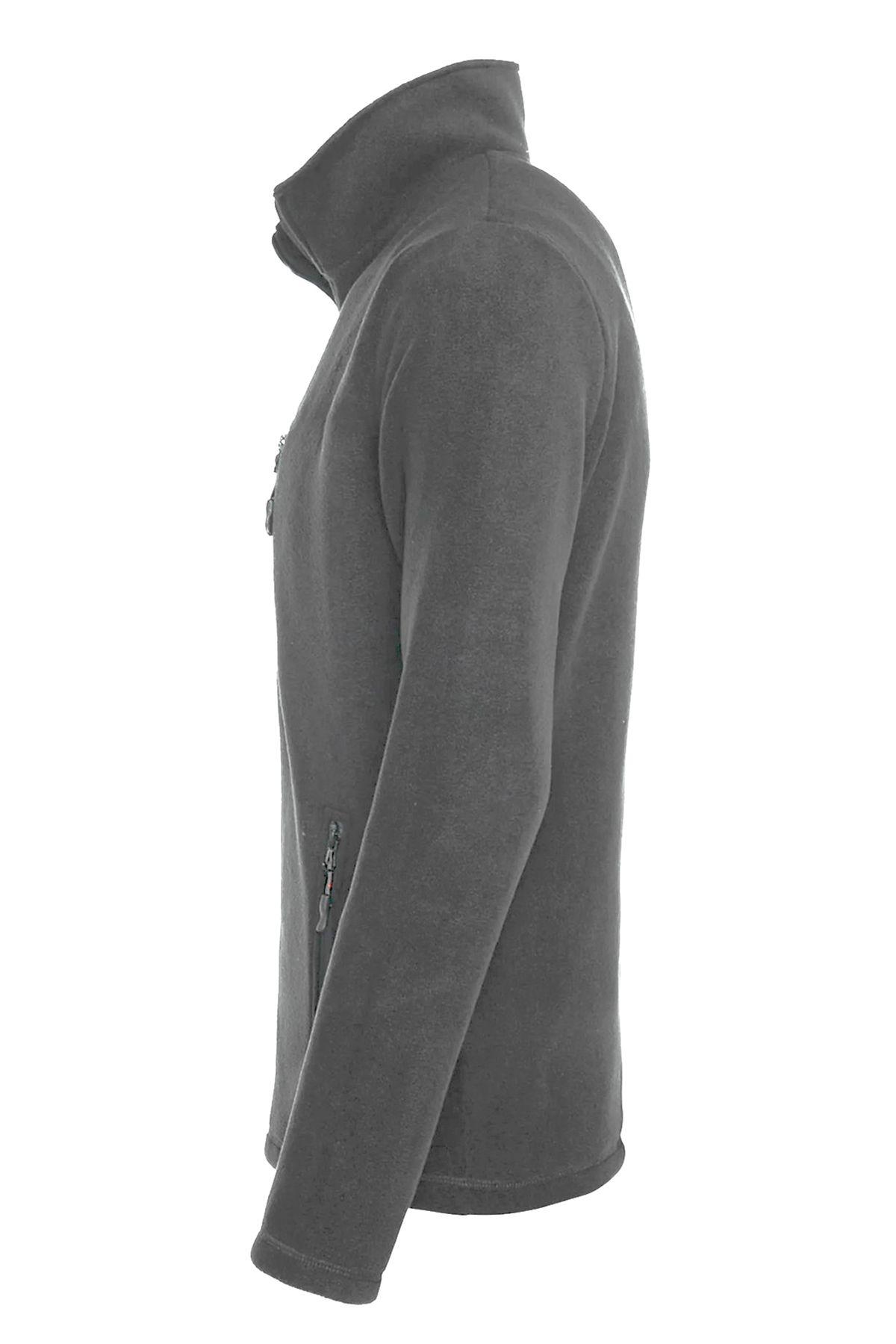 Genius Store Polar Tam 3 Cepli Outdoor Polar Erkek Fermuarlı Sweatshirt Hırka görsel 2
