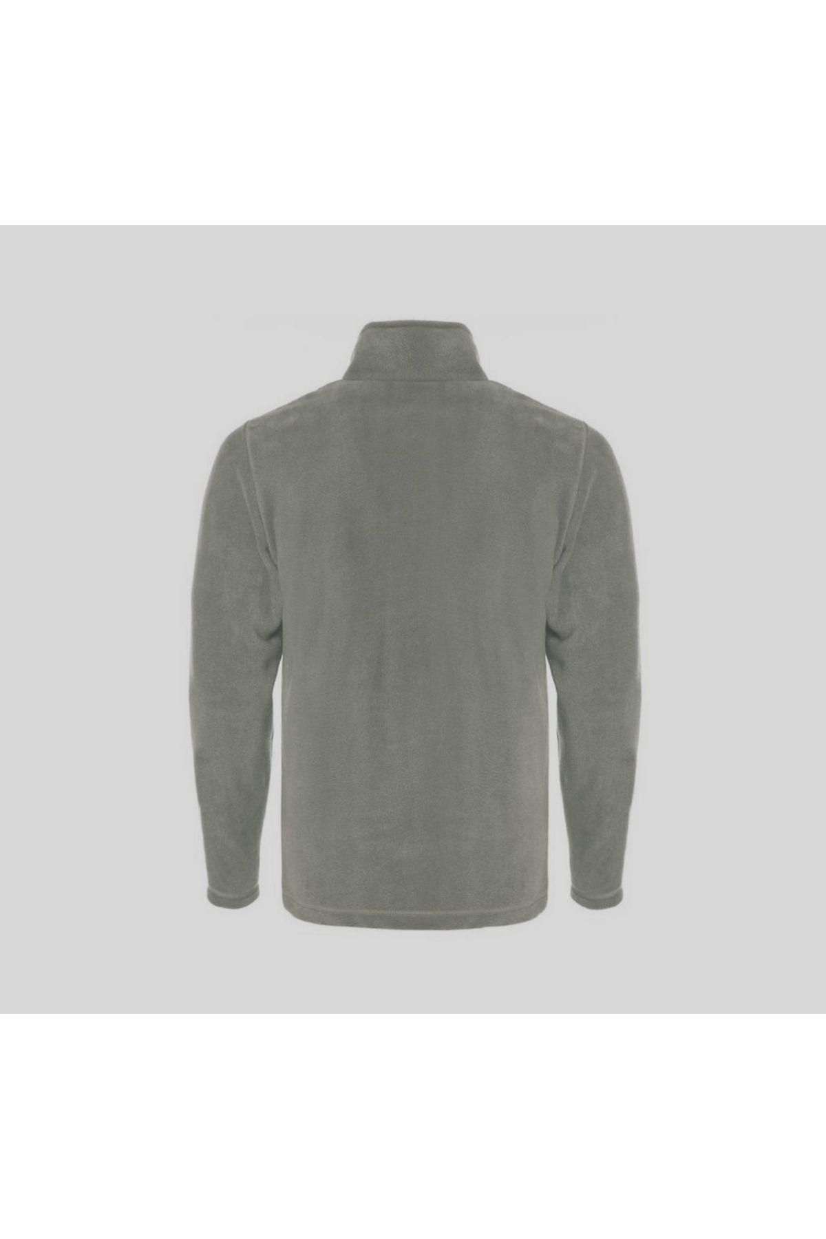 Genius Store Polar Tam 3 Cepli Outdoor Polar Erkek Fermuarlı Sweatshirt Hırka görsel 4