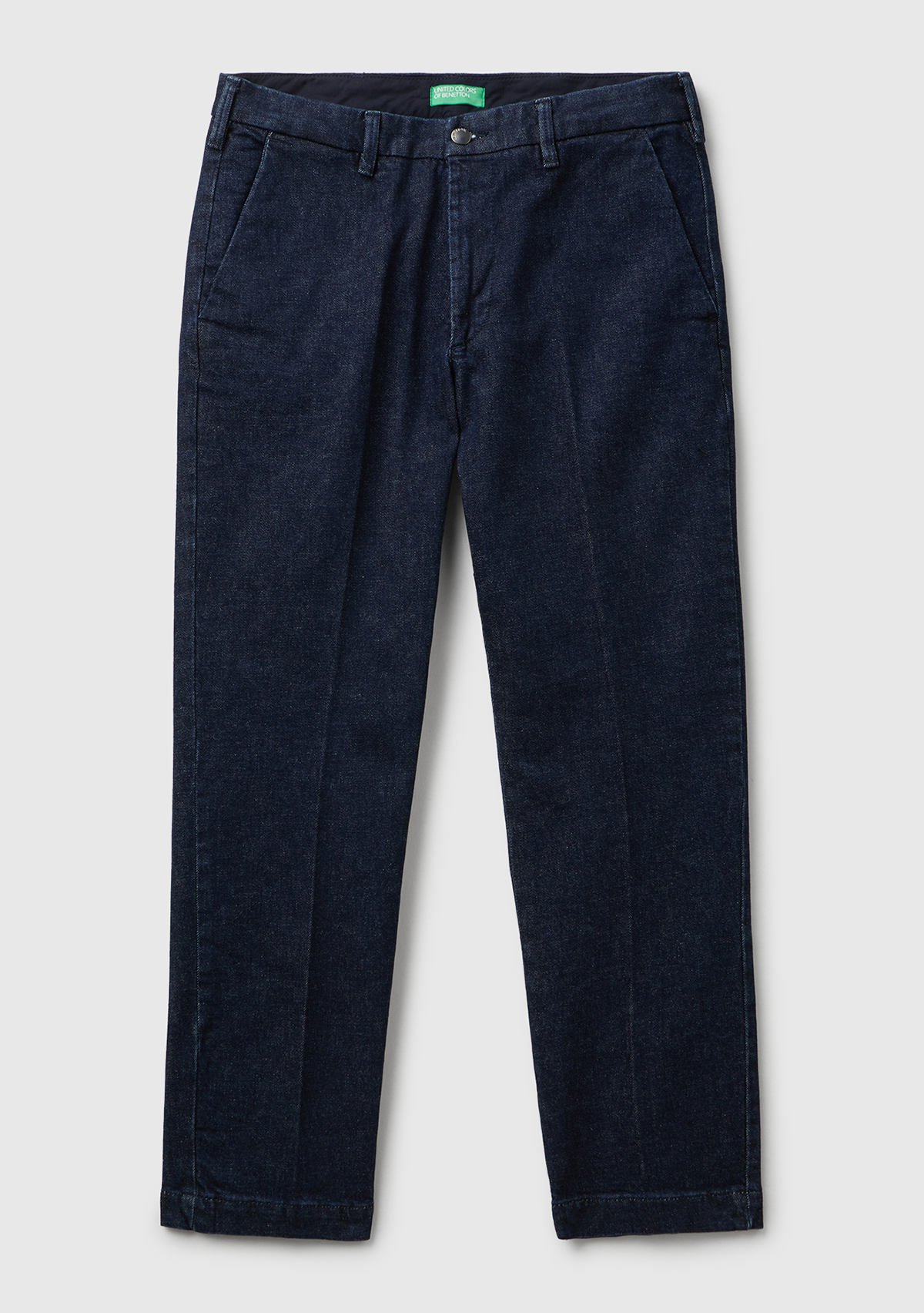United Colors Of Benetton Erkek Mavi Slim Fit Denim Chino Jean Pantolon