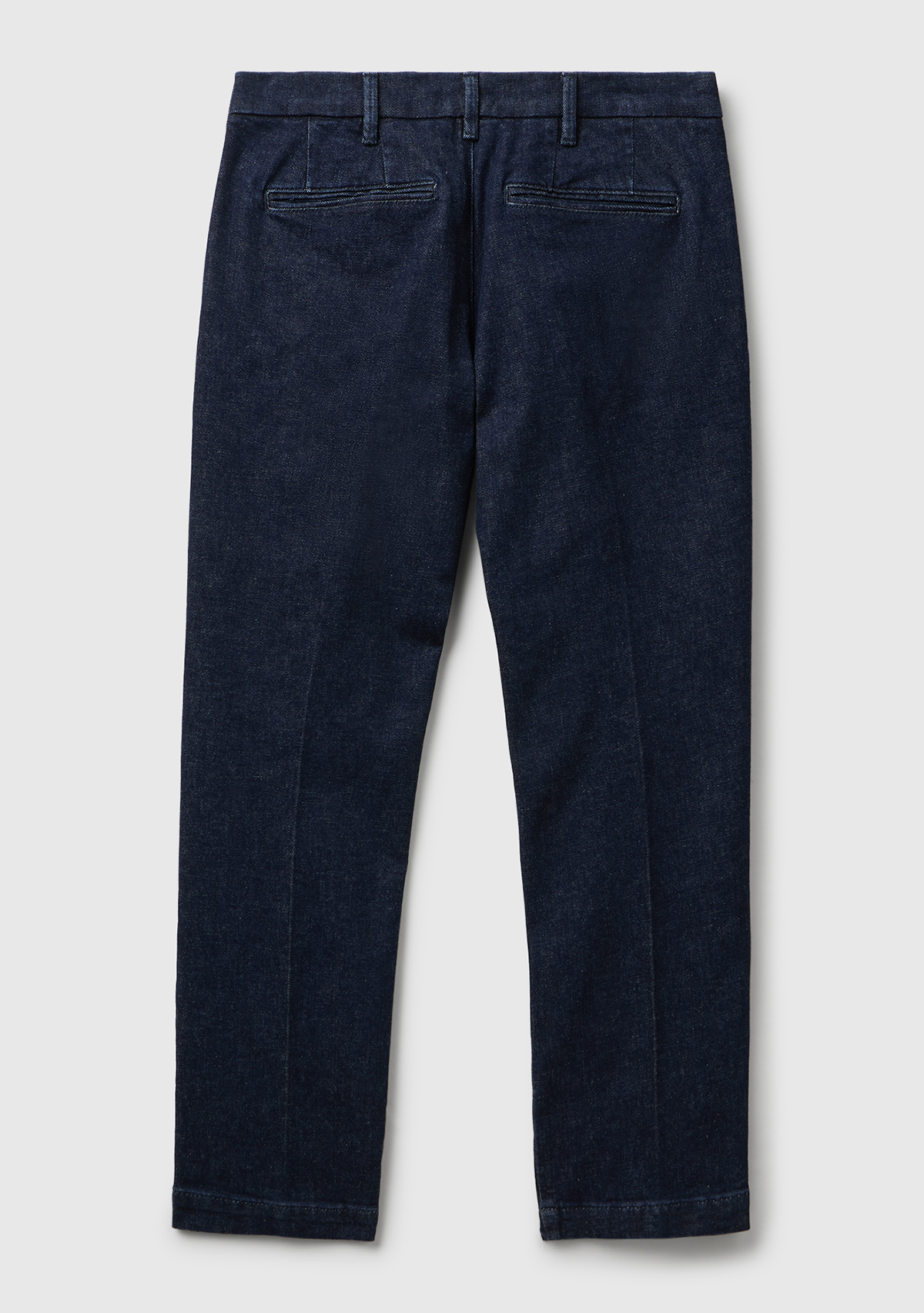United Colors Of Benetton Erkek Mavi Slim Fit Denim Chino Jean Pantolon görsel 2