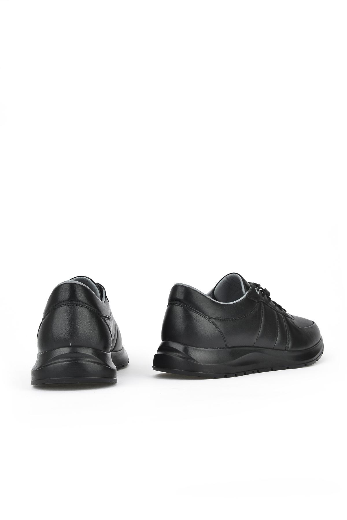 Ziya Ayakkabı Erkek Hakiki Deri Sneaker 1311013 S08 Siyah görsel 5
