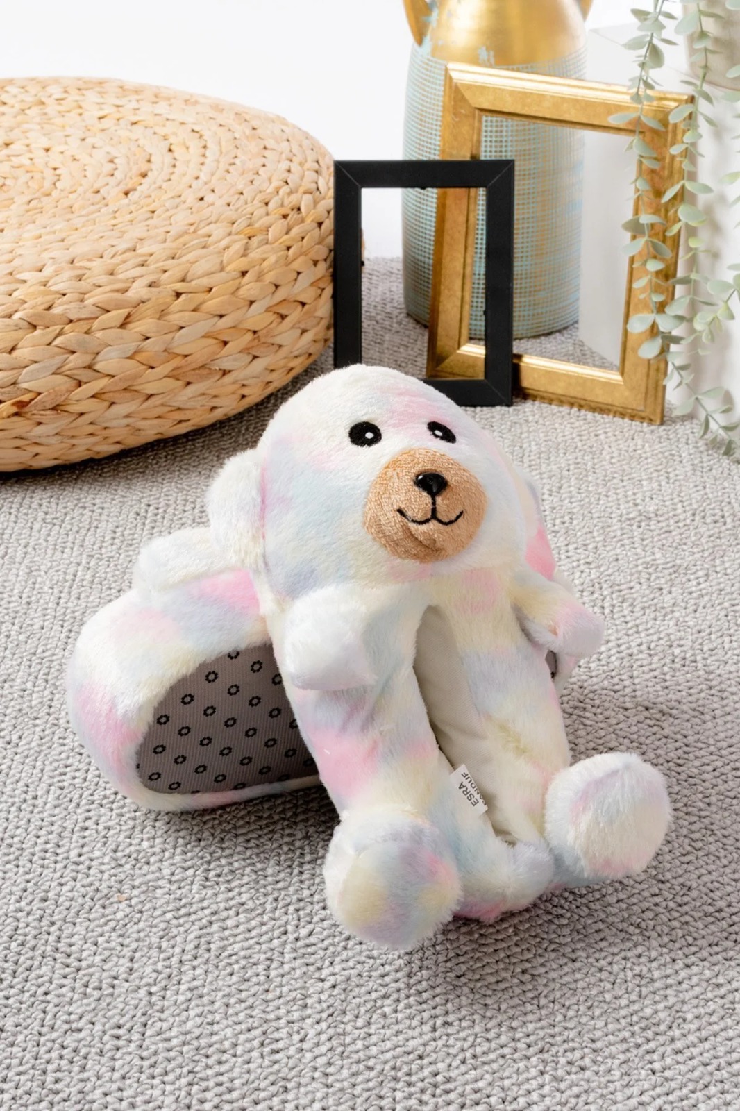 Slipcat Ayıcık Figürlü Pelüş Panduf Ev Pandufu Unisex görsel 4