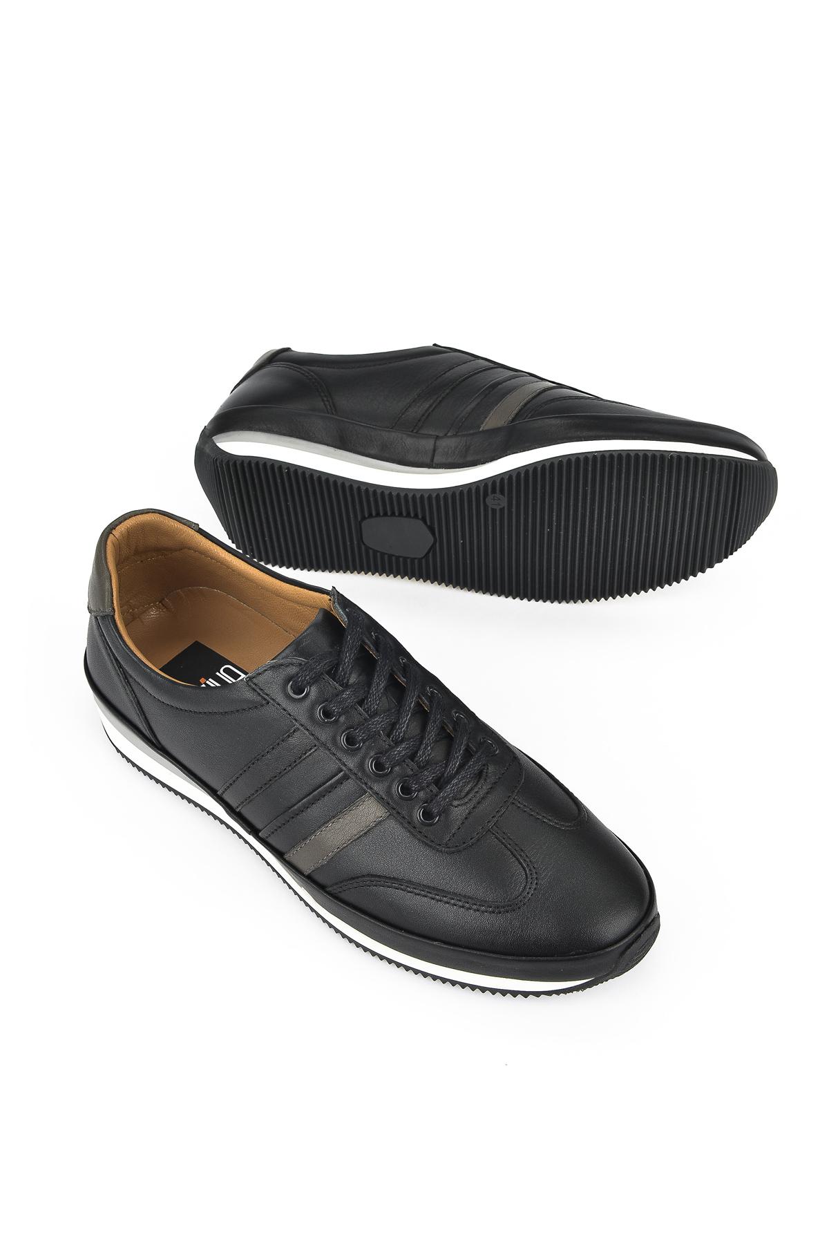 Ziya Ayakkabı Erkek Hakiki Deri Sneaker 1311002 060 Siyah görsel 4