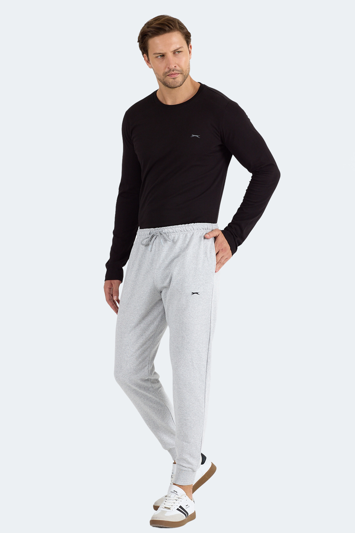 SLAZENGER MAMUN Erkek Gri Jogger Eşofman Altı görsel 2