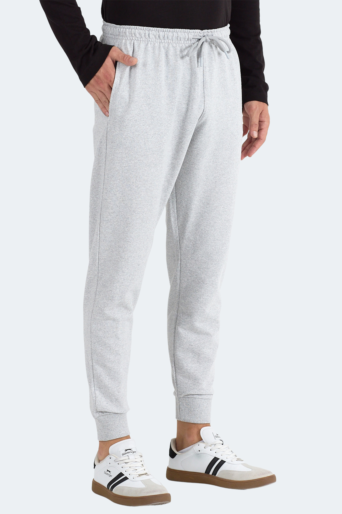 SLAZENGER MAMUN Erkek Gri Jogger Eşofman Altı görsel 4