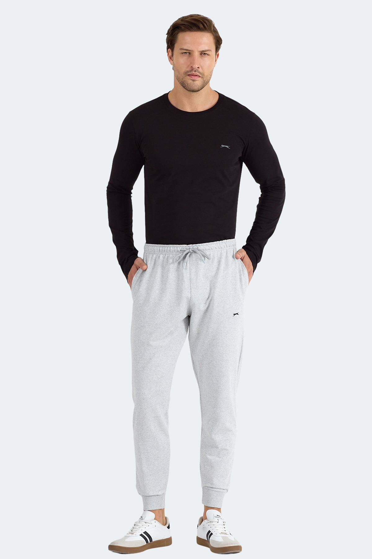 SLAZENGER MAMUN Erkek Gri Jogger Eşofman Altı görsel 8