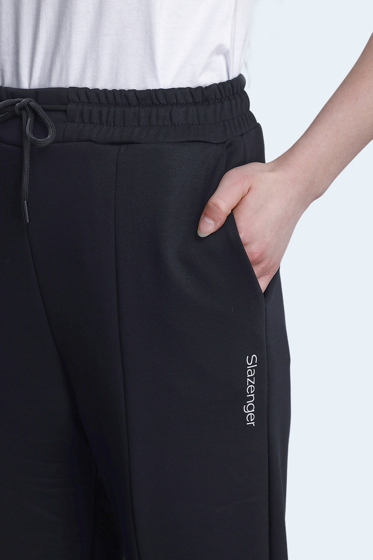 SLAZENGER KORBIN Kadın Cepli Siyah Eşofman Altı görsel 7