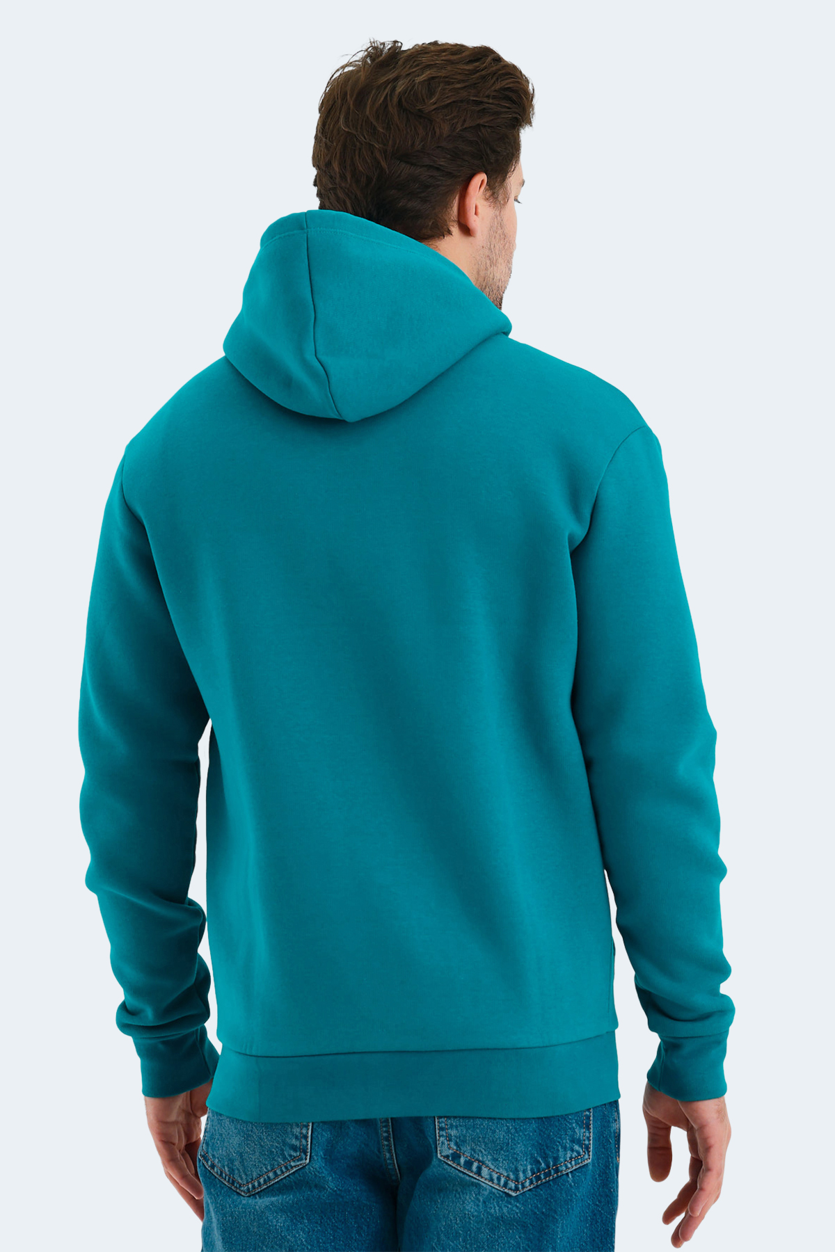 SLAZENGER VONDA Erkek Fermuarlı Sweatshirt Hırka Petrol görsel 2