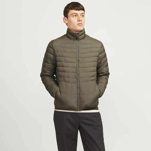 Jack & Jones Jack&Jones State Packable Puffer Colar Erkek Haki Dik Yaka Ceket