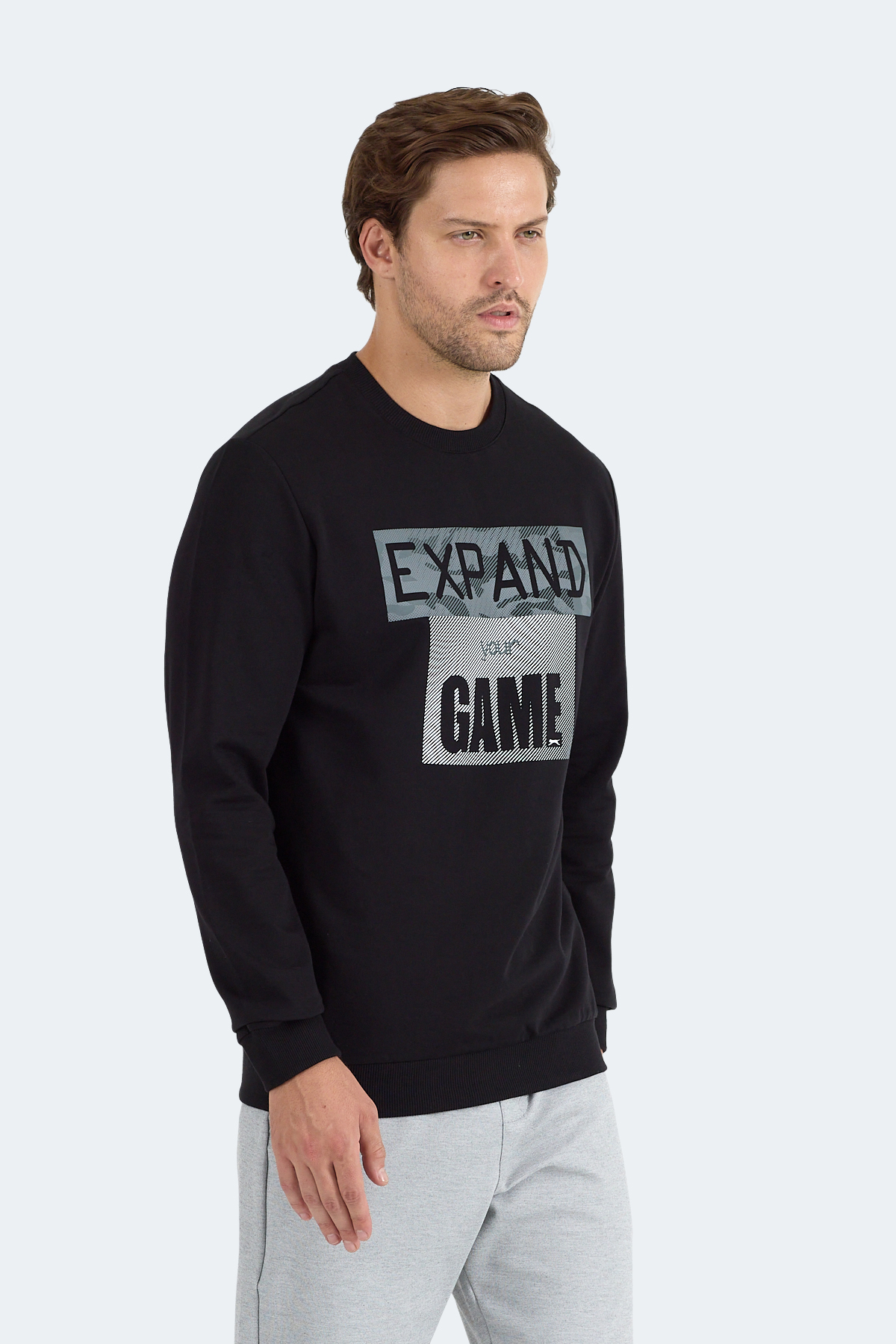 SLAZENGER RUBIO Erkek Siyah Sweatshirt görsel 5