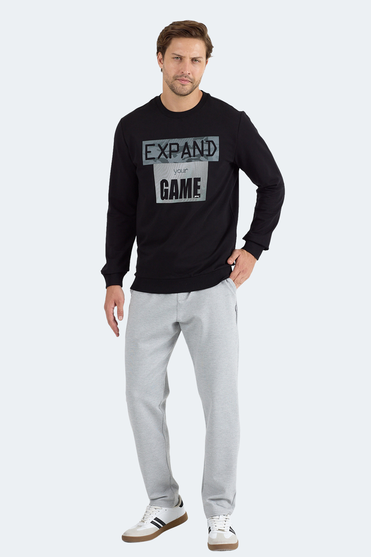 SLAZENGER RUBIO Erkek Siyah Sweatshirt görsel 7