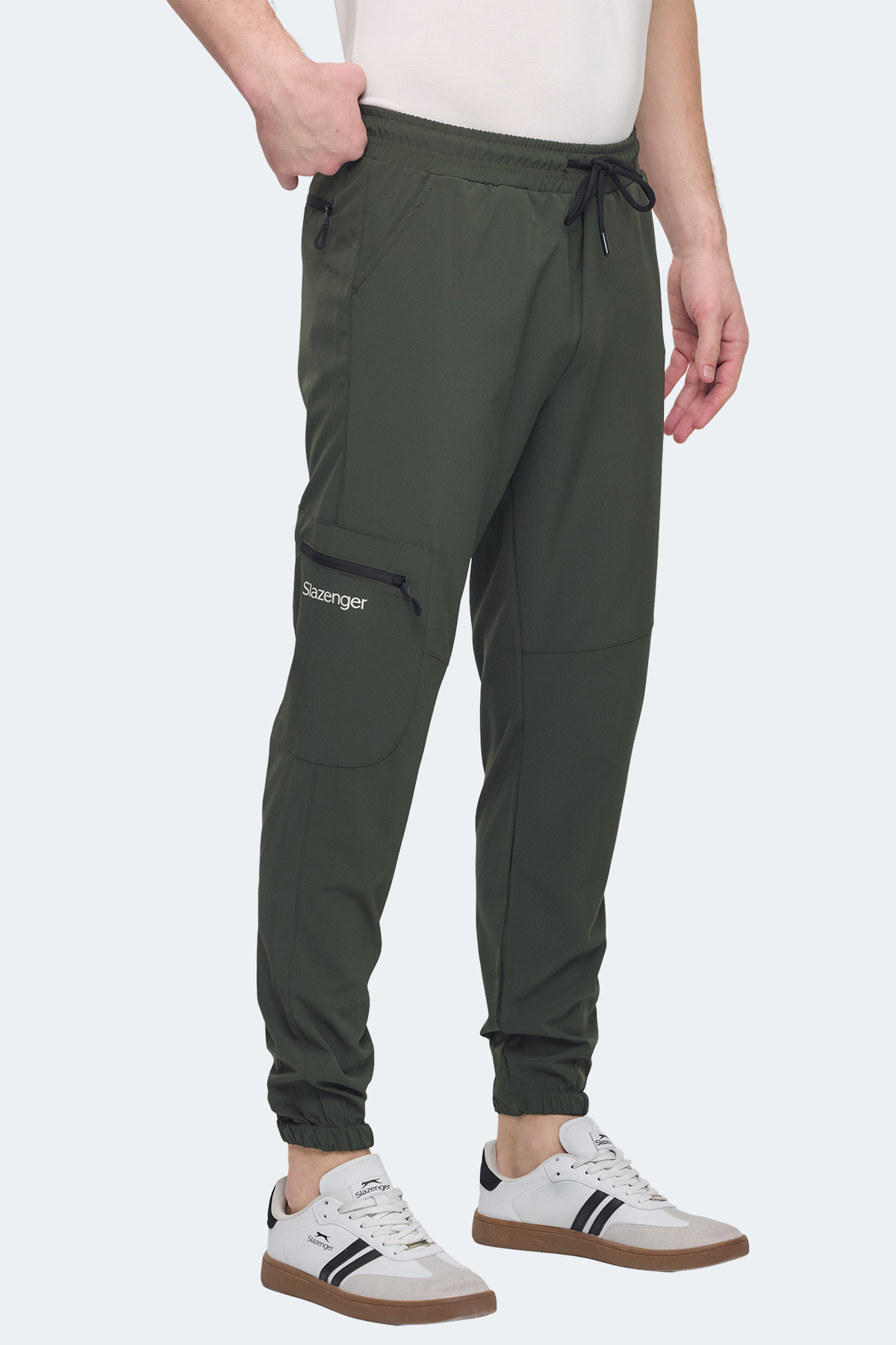 SLAZENGER NATOXI I Erkek Jogger Eşofman Altı Haki görsel 3
