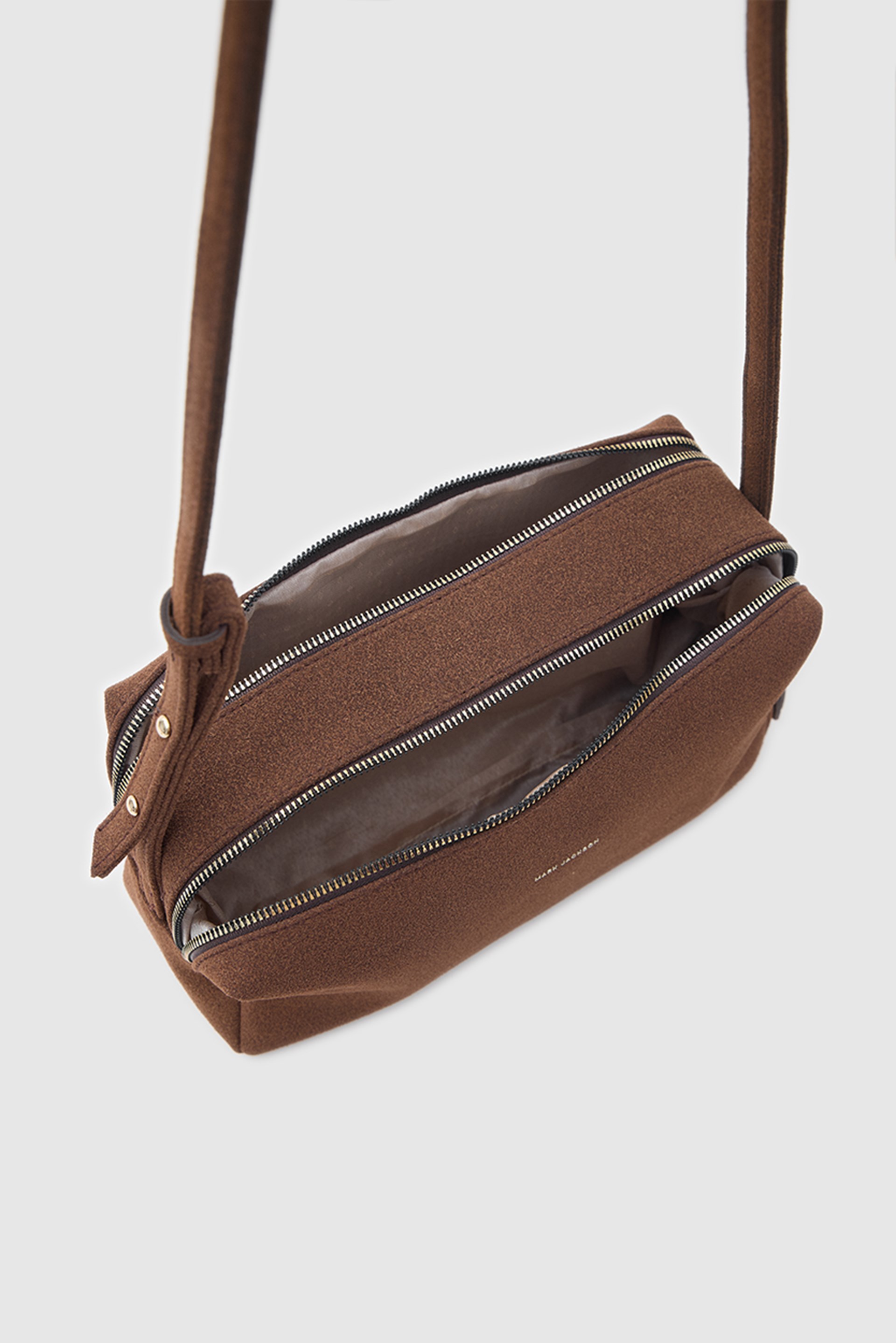 Shulebags Rodeo Süet Omuz Çantası Kahve görsel 6