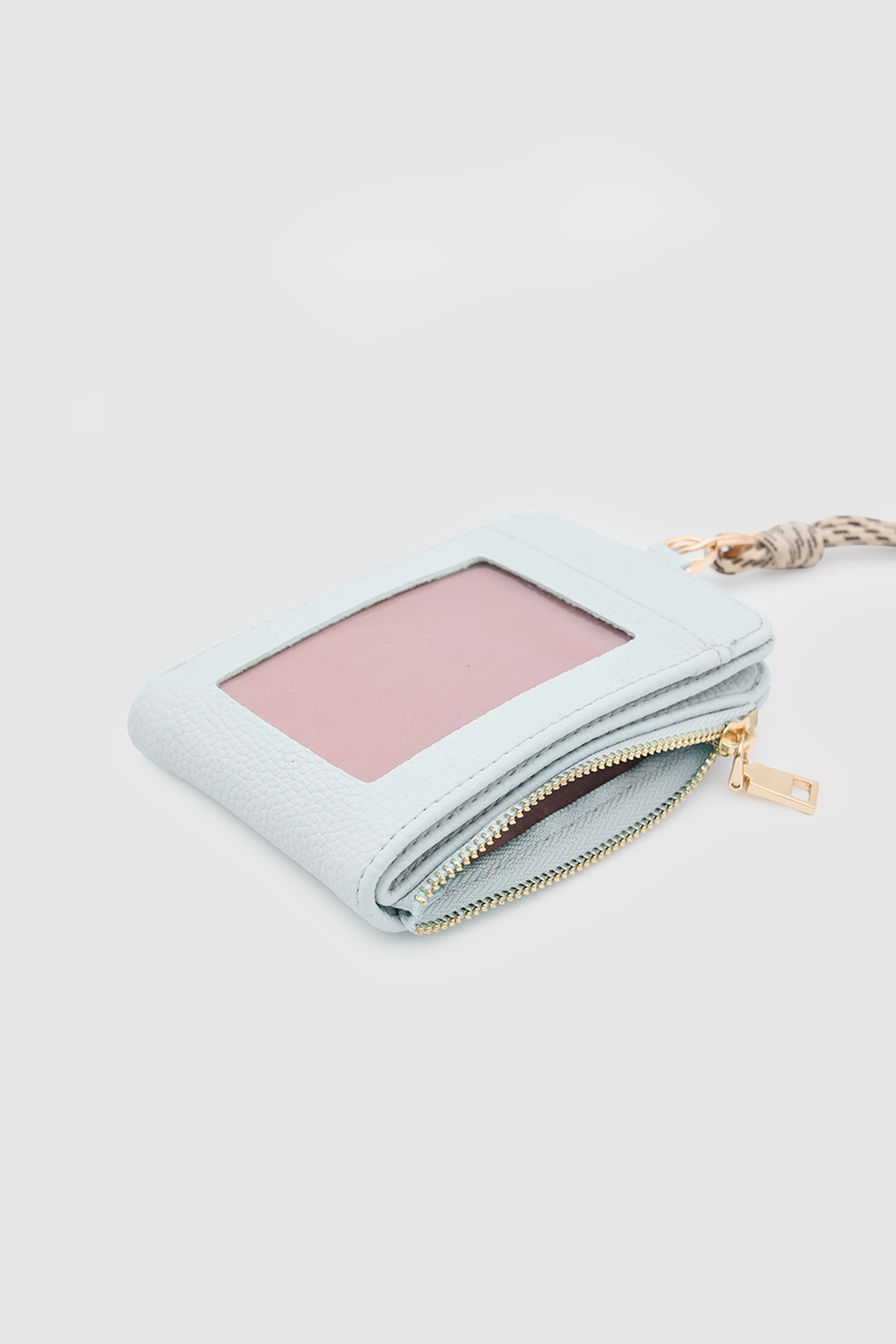 Shulebags Palm Boyun Askılı Kadın Cüzdan Bebe Mavi görsel 6